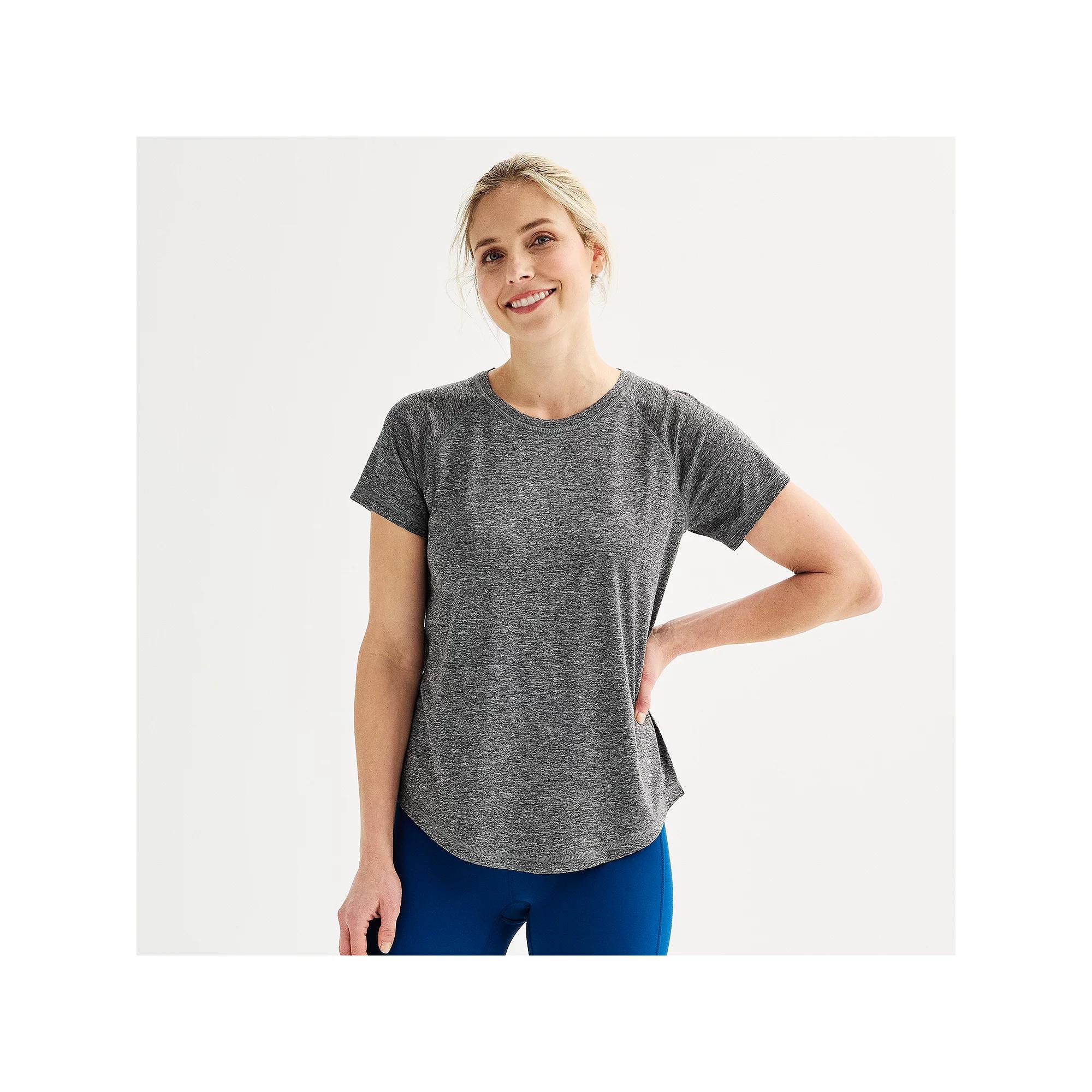 Women's Tek Gear® Performance Dry Tek Tee, Size: XXL, Gray Product Image