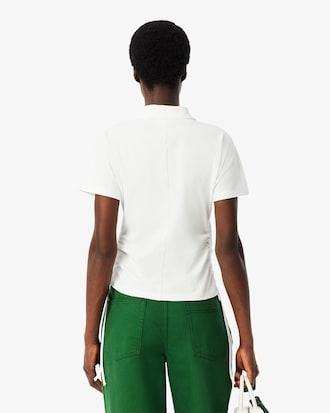 Slim Fit Adjustable Piqué Polo Shirt Product Image