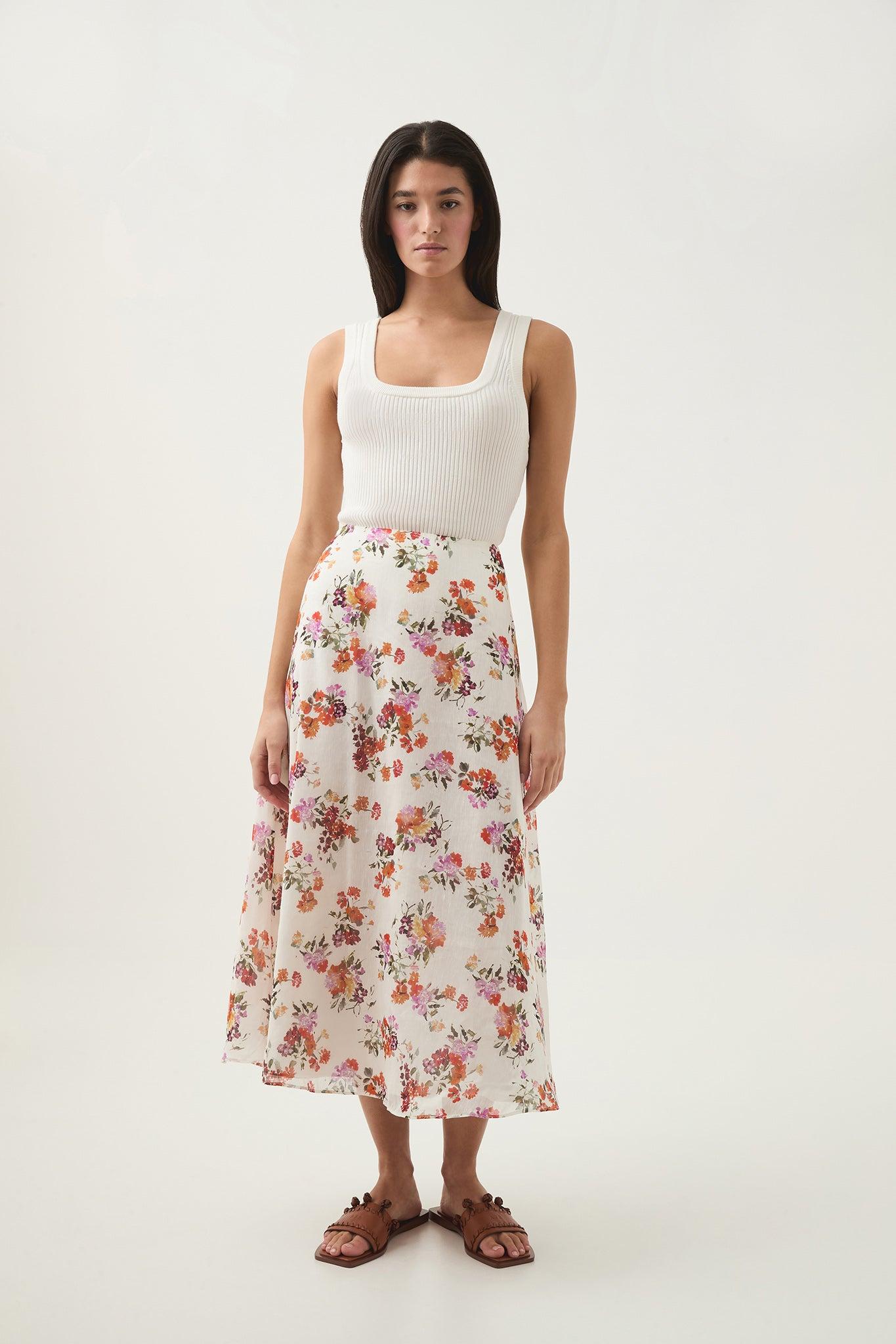 Cyma Circular Midi Skirt Product Image