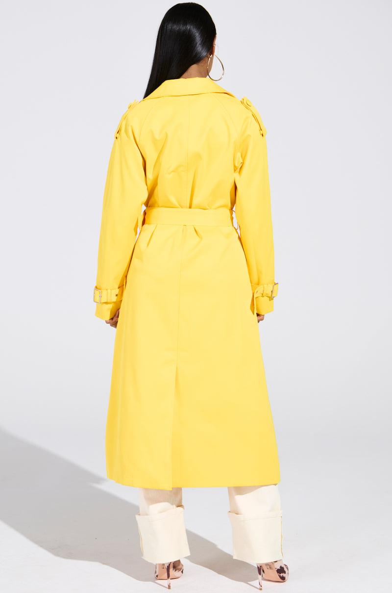 NEW YORK MINUTE TRENCH IN YELLOW Product Image
