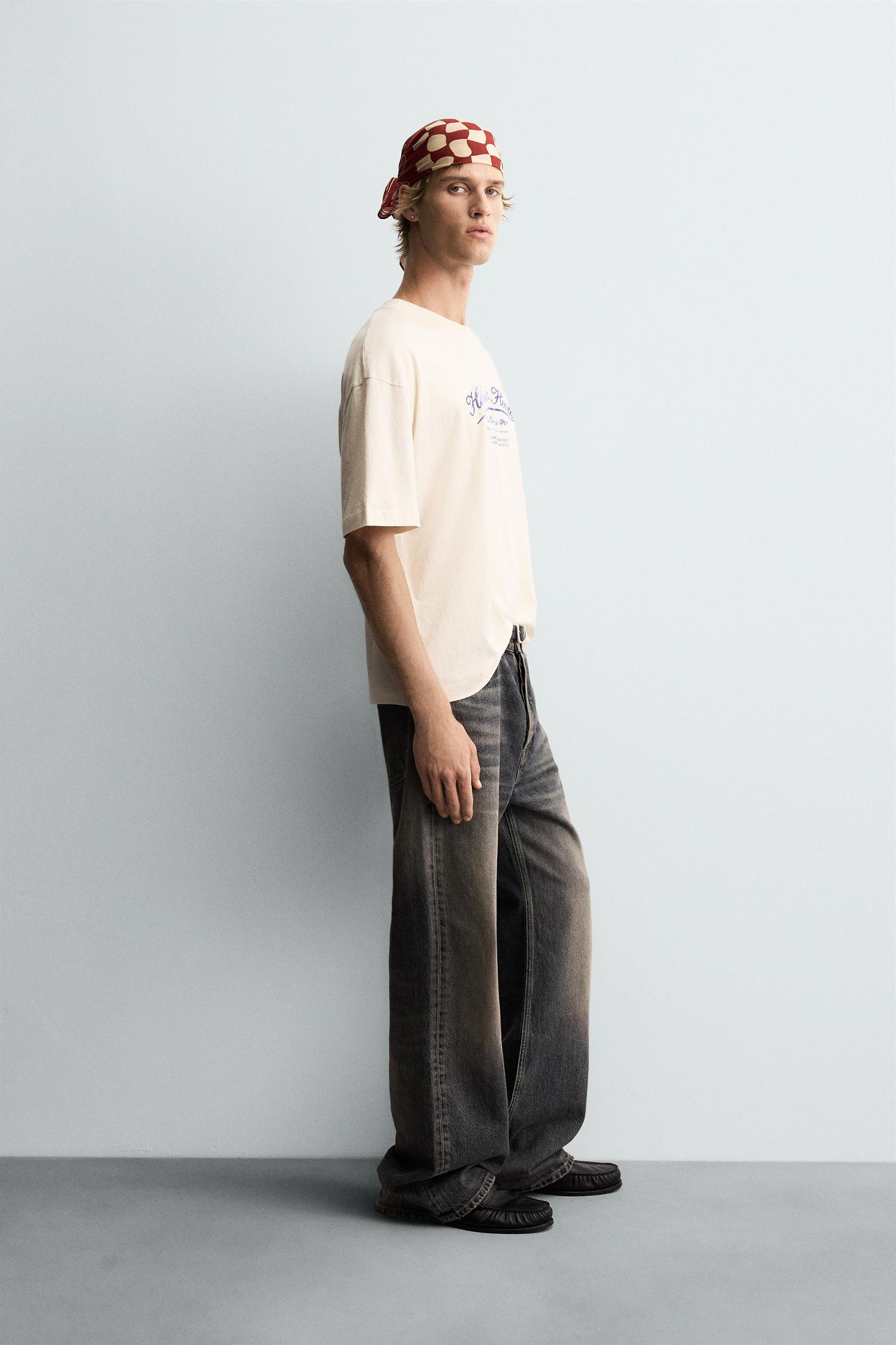 WASHED PRINT T-SHIRT Product Image