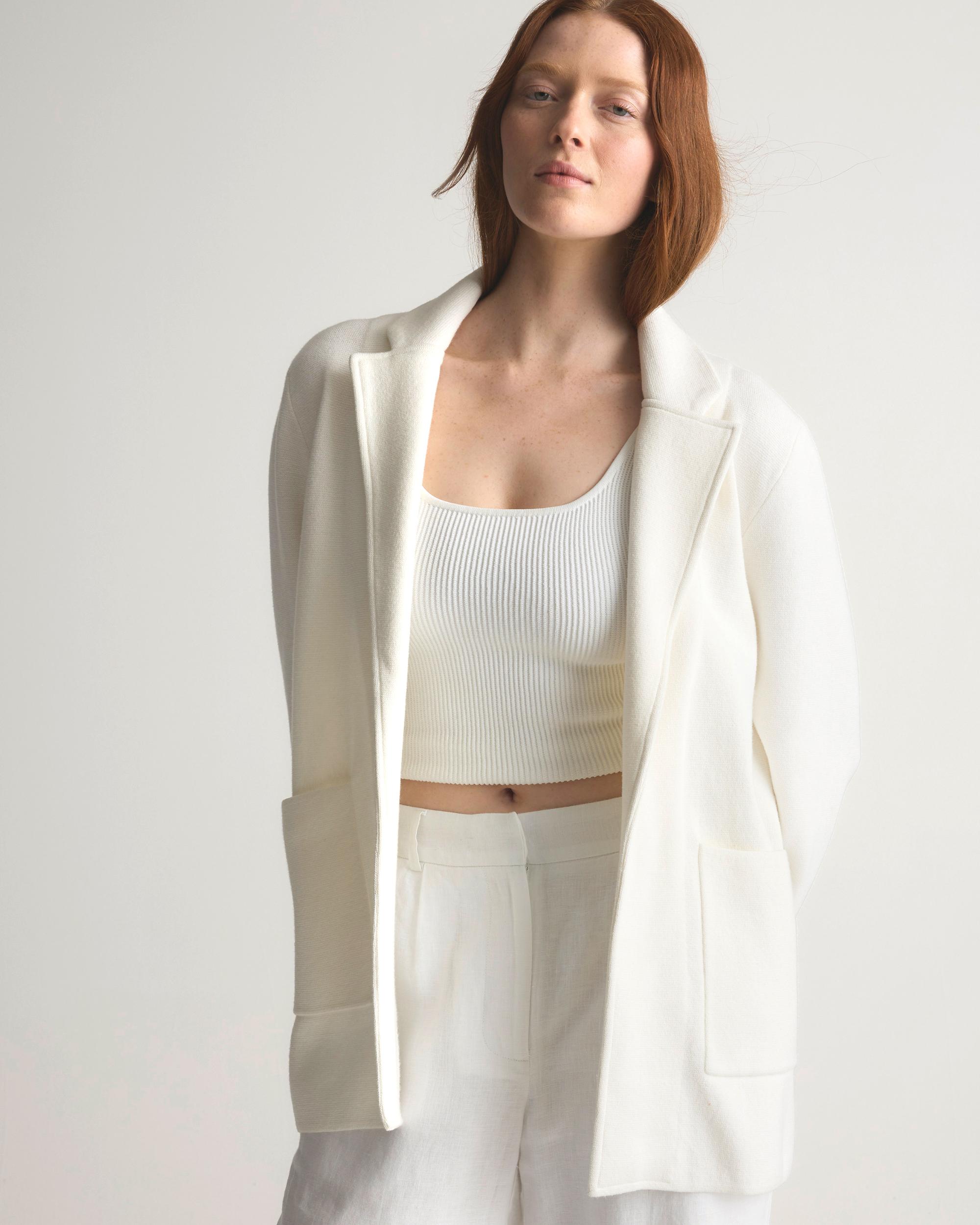 Quince | Women's Knit Blazer Organic Cotton Product Image