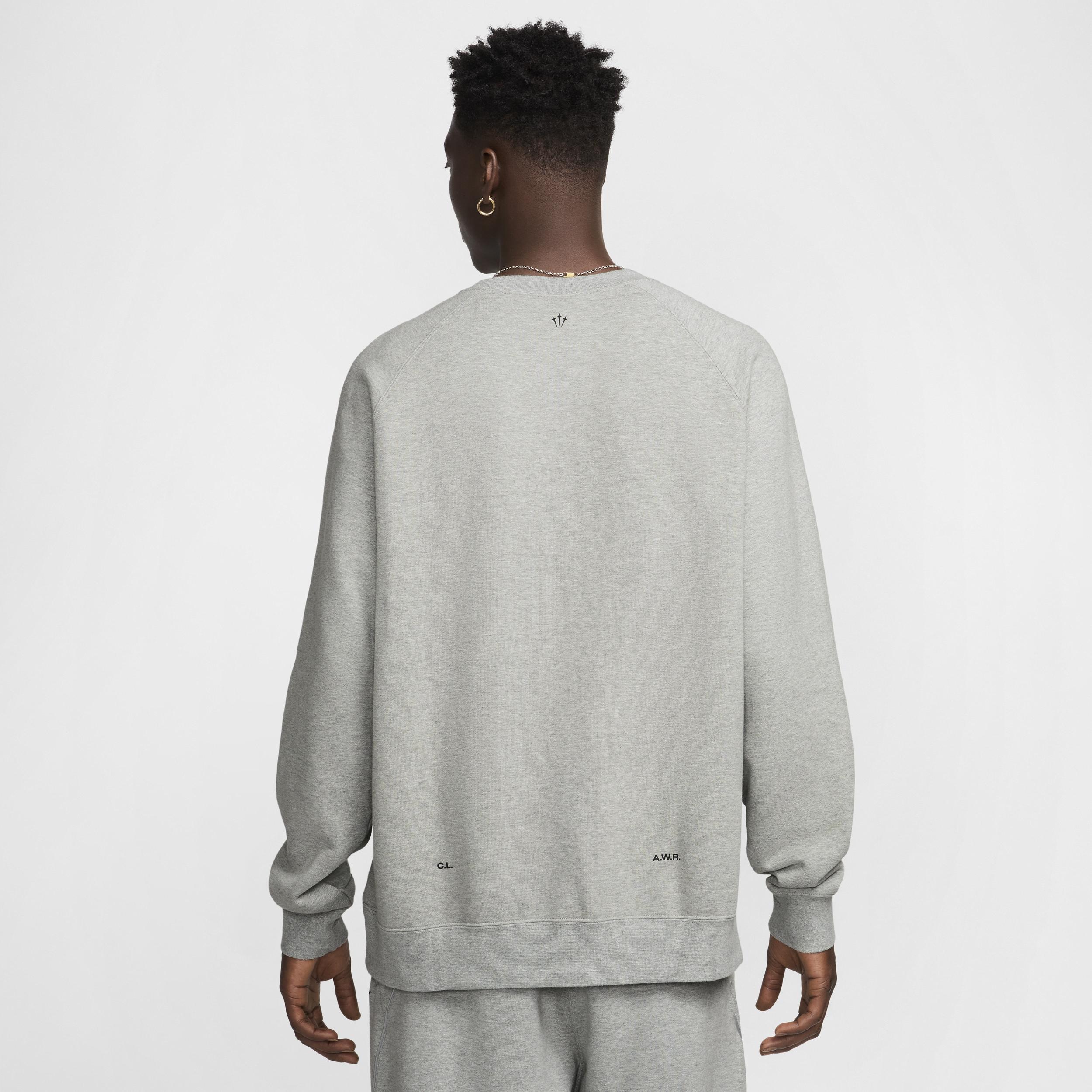 Nike Mens Nike NRG Nocta CS Fleece Crew - Mens Black/Dark Grey Heather Product Image