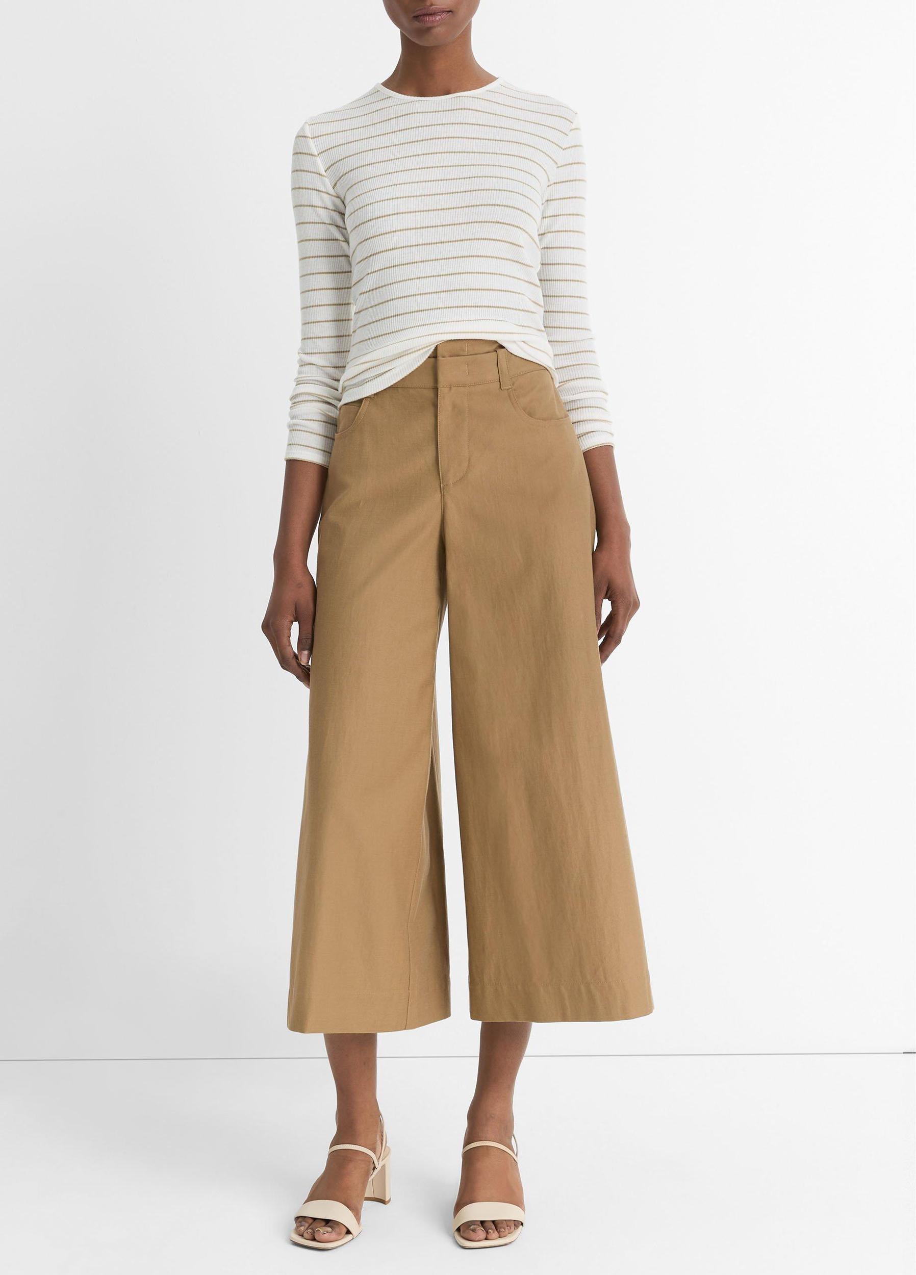 Striped Ribbed Long-Sleeve T-Shirt Product Image