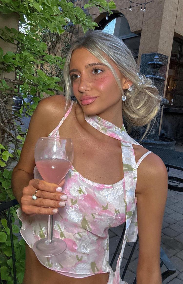 Irina Pink Print Cami Top Baby Product Image