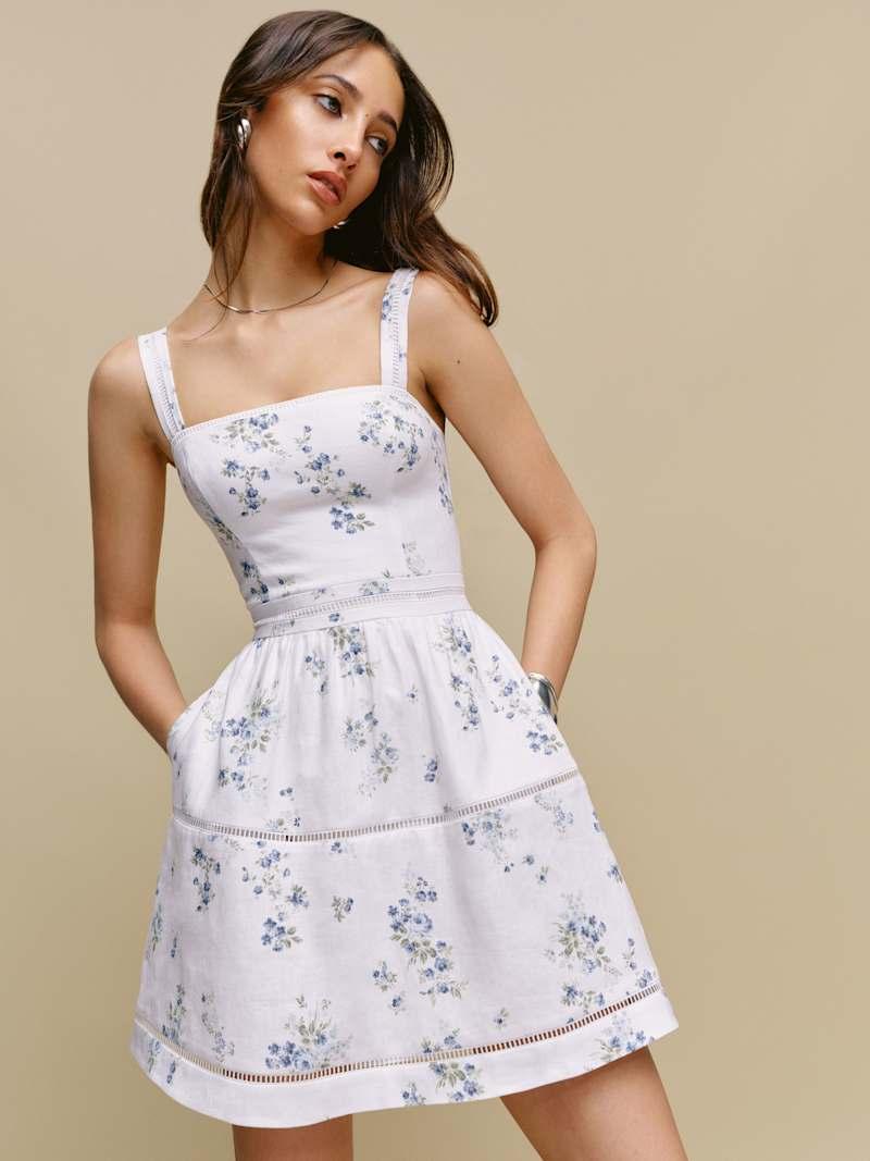 Everett Mini Linen Dress Product Image