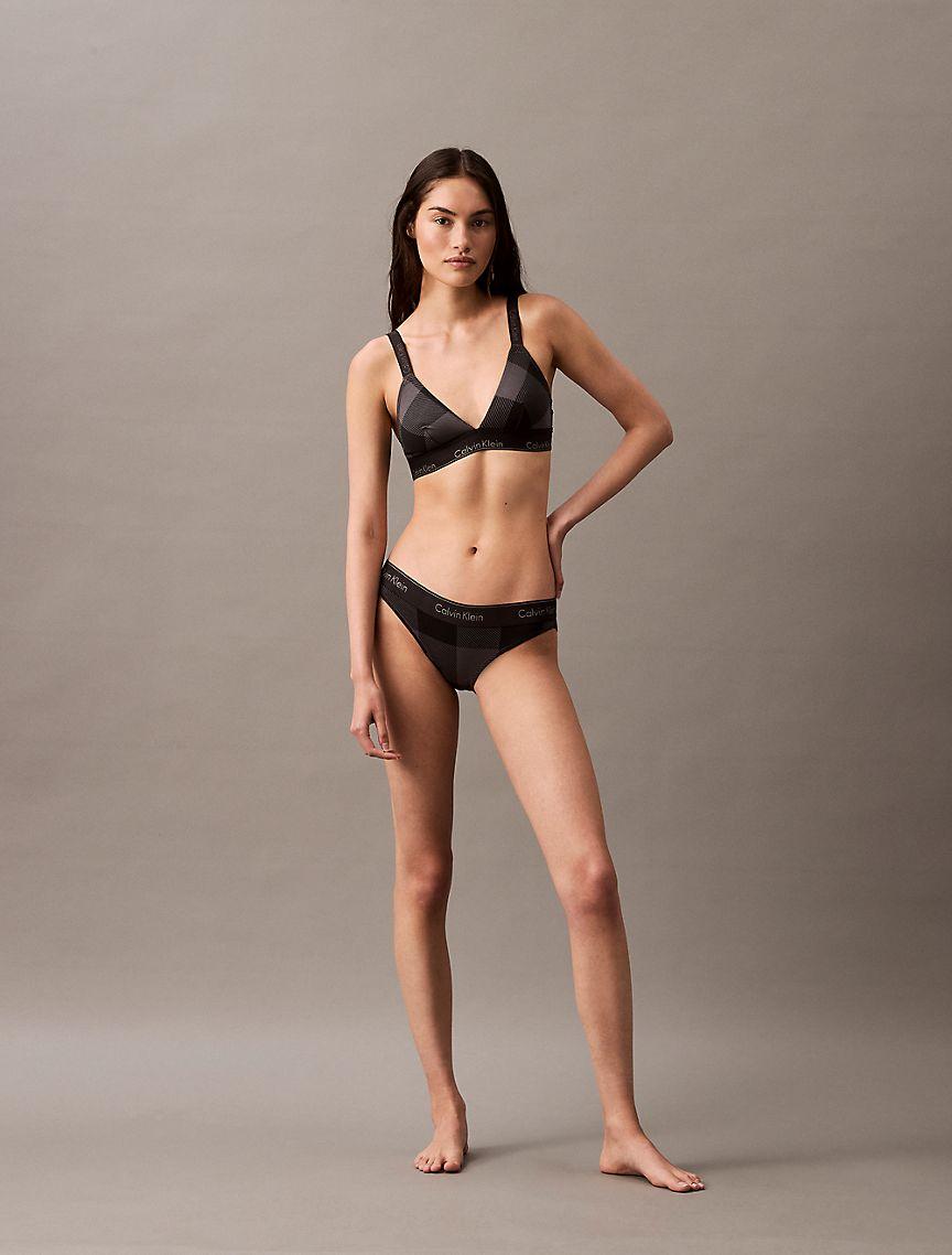 Icon Cotton Modal Holiday Unlined Triangle Bralette Product Image