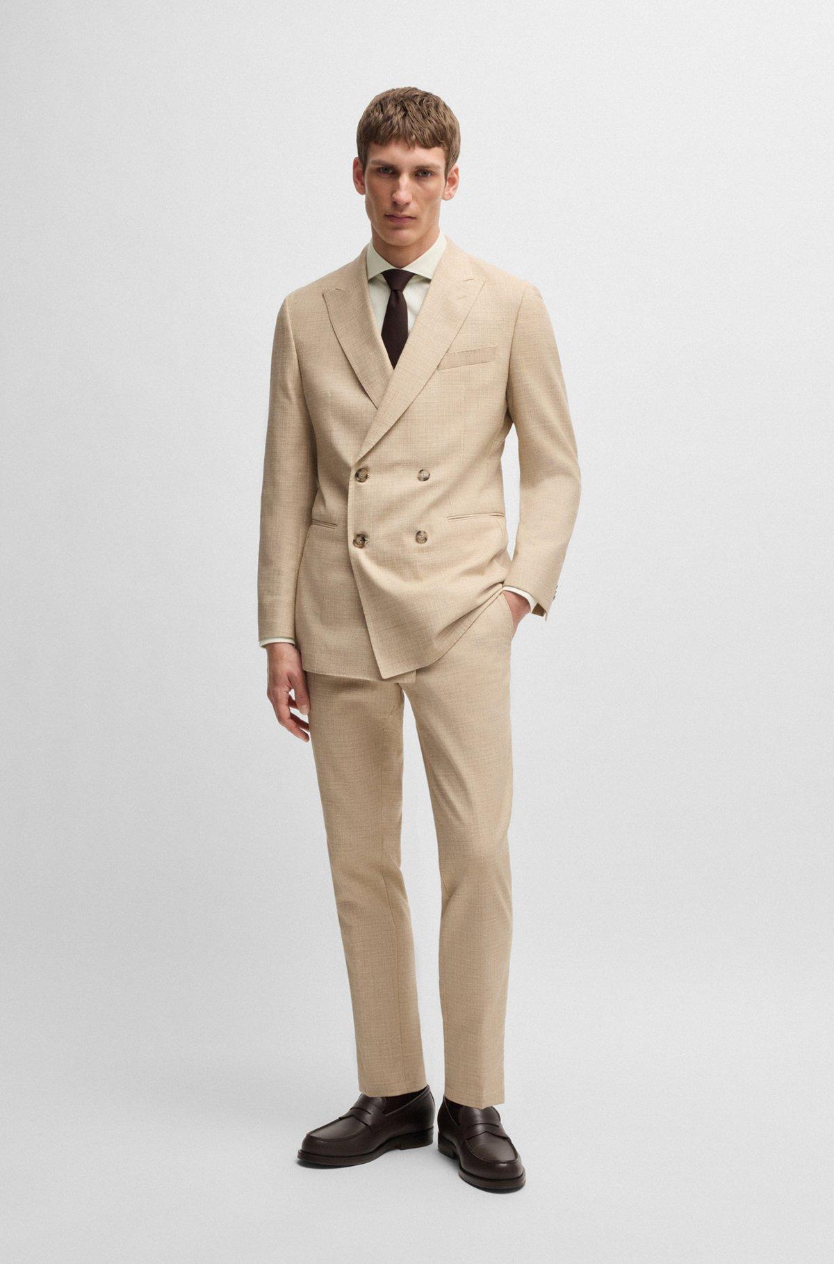 Slim-fit shirt in easy-iron stretch cotton Product Image