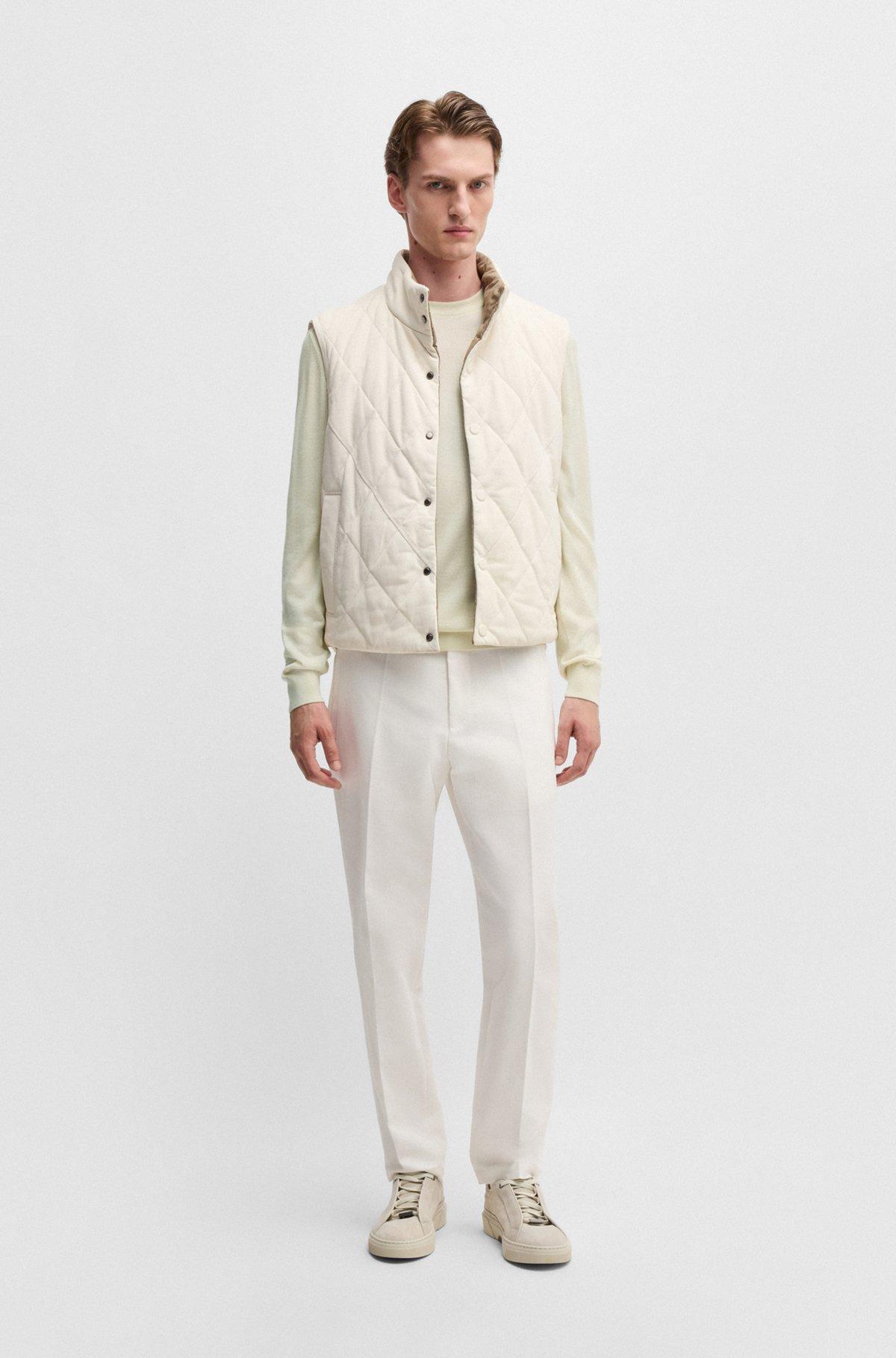 Regular-fit sweater in wool, silk and cashmere Product Image