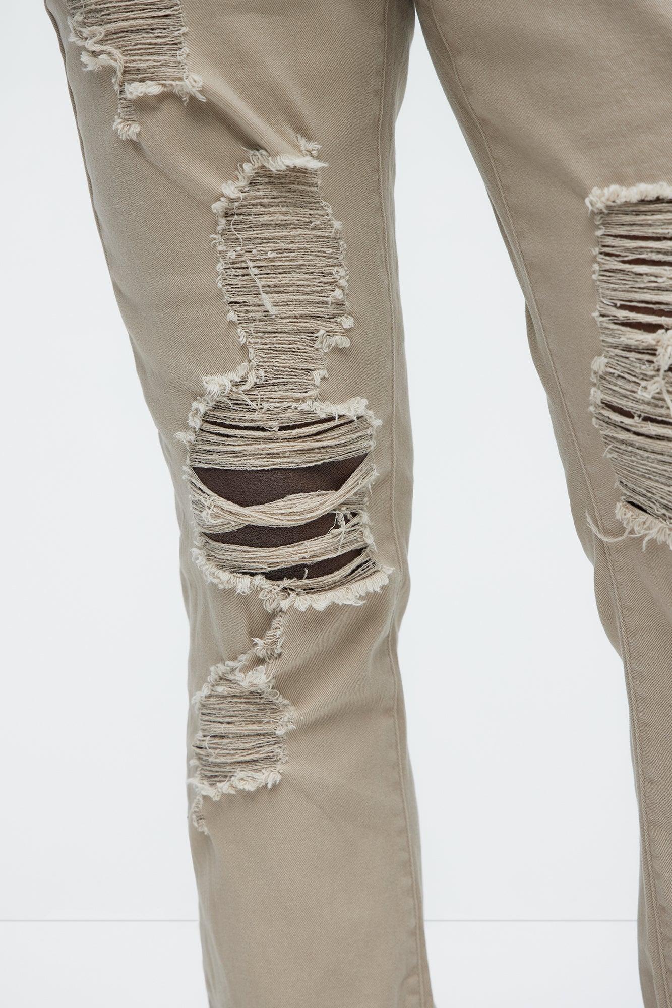 Coming Home Stacked Skinny Pants - Tan Product Image