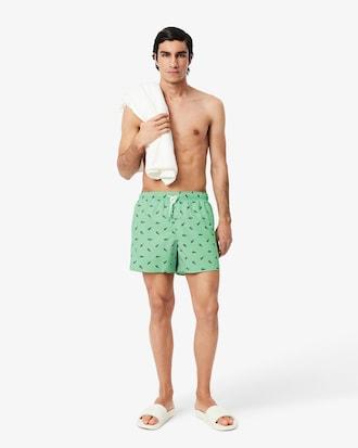 Crocodile Print Swim Trunks Product Image