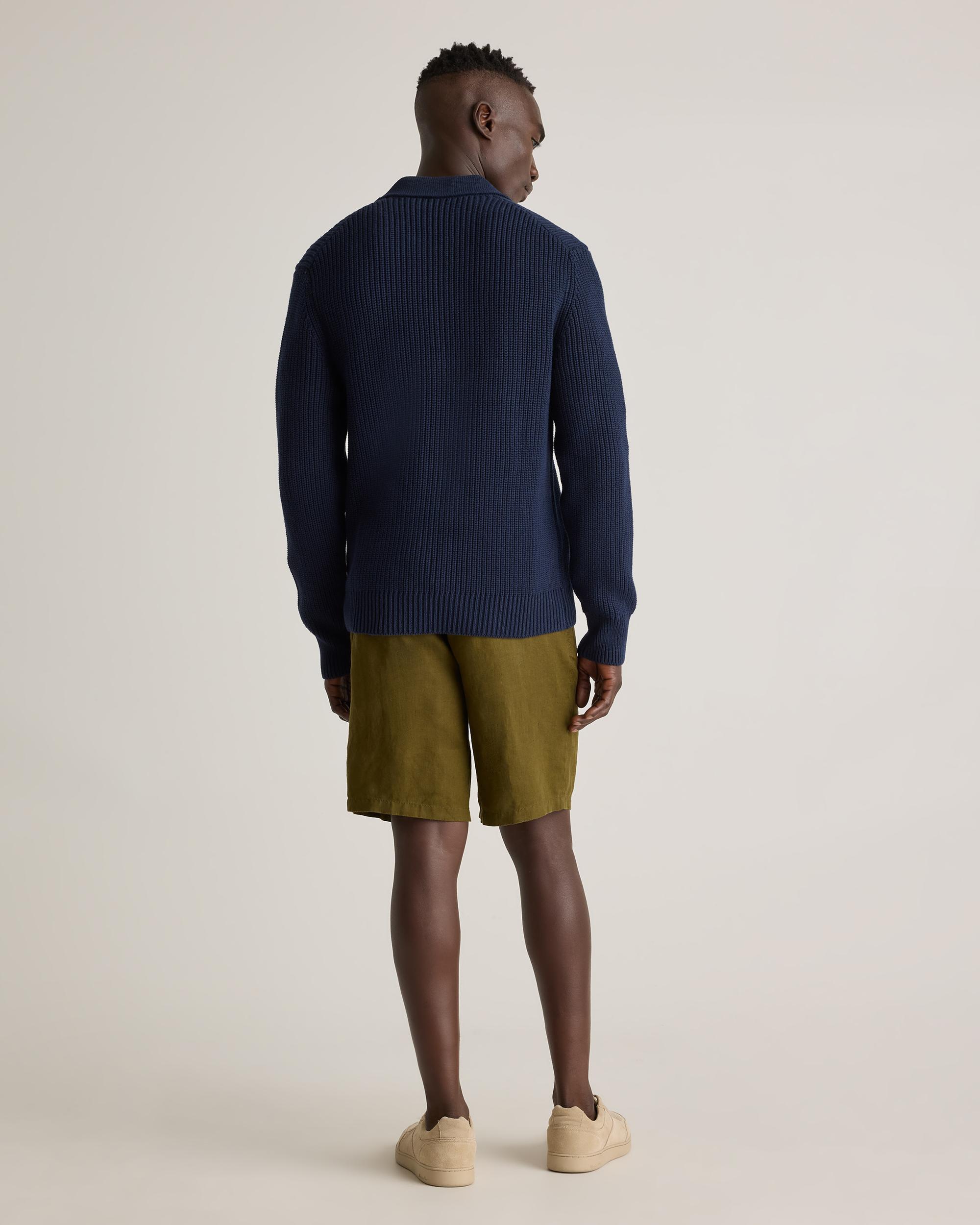 Quince | Men's Fisherman Polo Sweater Organic Cotton Product Image