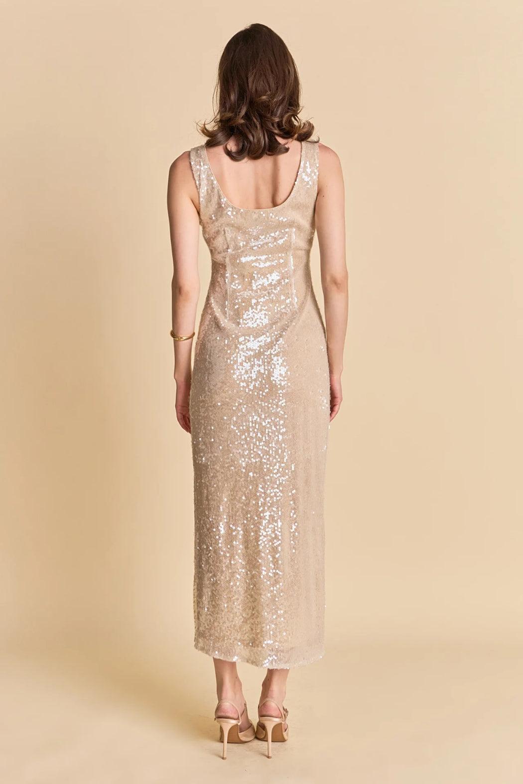 Sequin Midi Dress Product Image