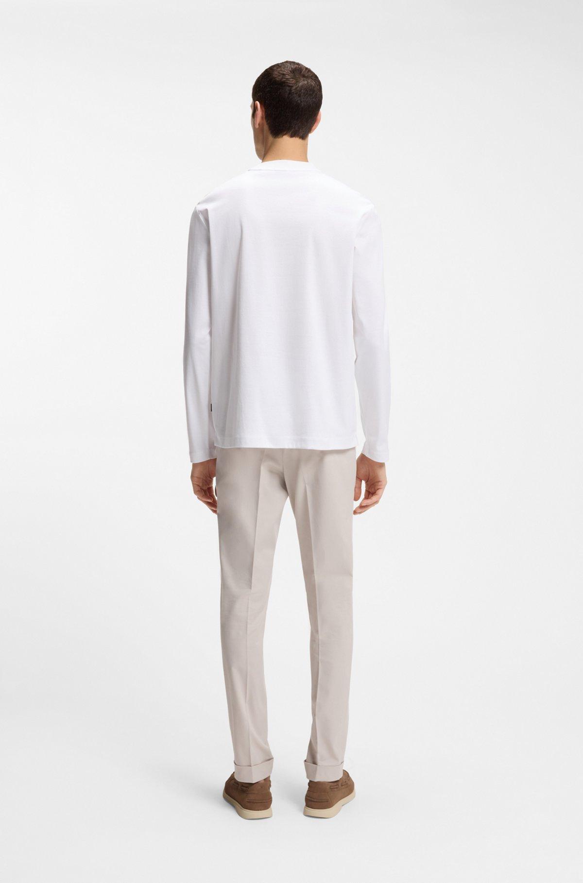 Mercerised-cotton T-shirt with Double B monogram Product Image