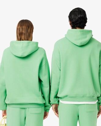 Loose Fit Badge Accent Hoodie Product Image