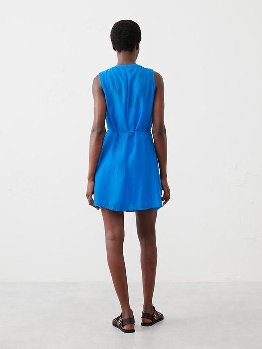 Pintuck Organza Mini Dress Product Image