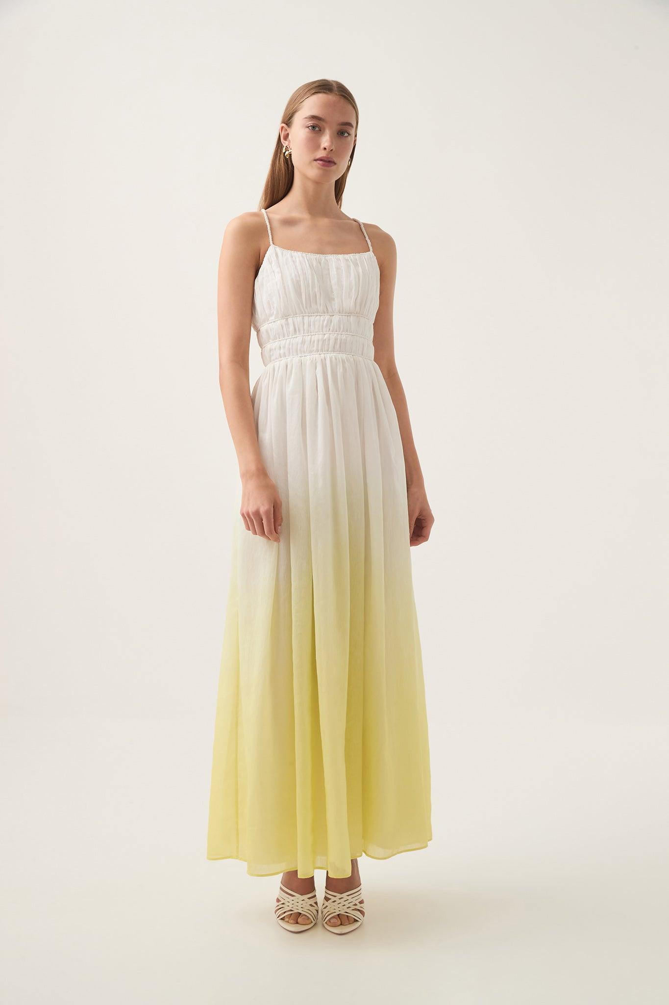 Acapella Ruched Midi Dress Product Image