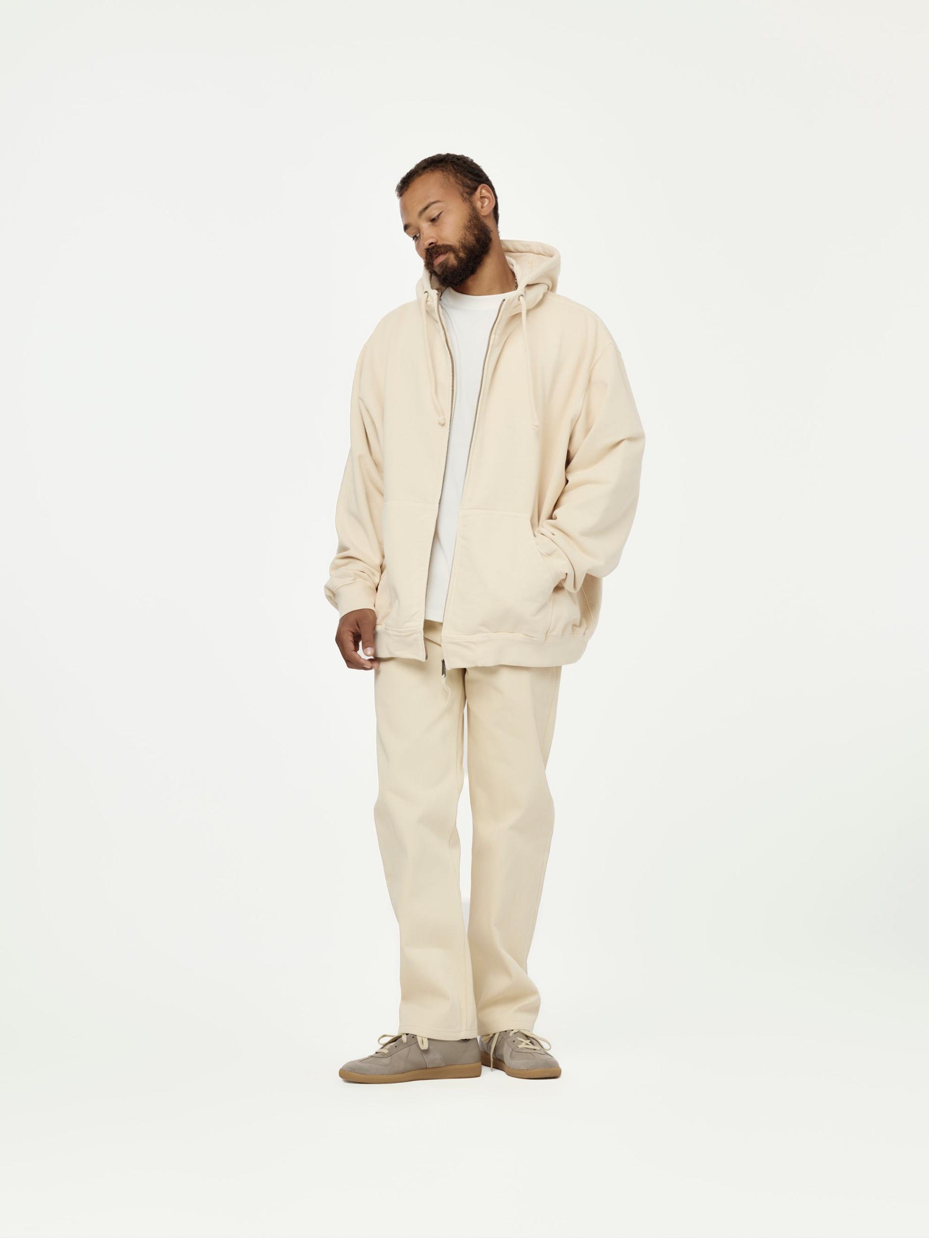 Zip Sweatshirt (Beige) Product Image