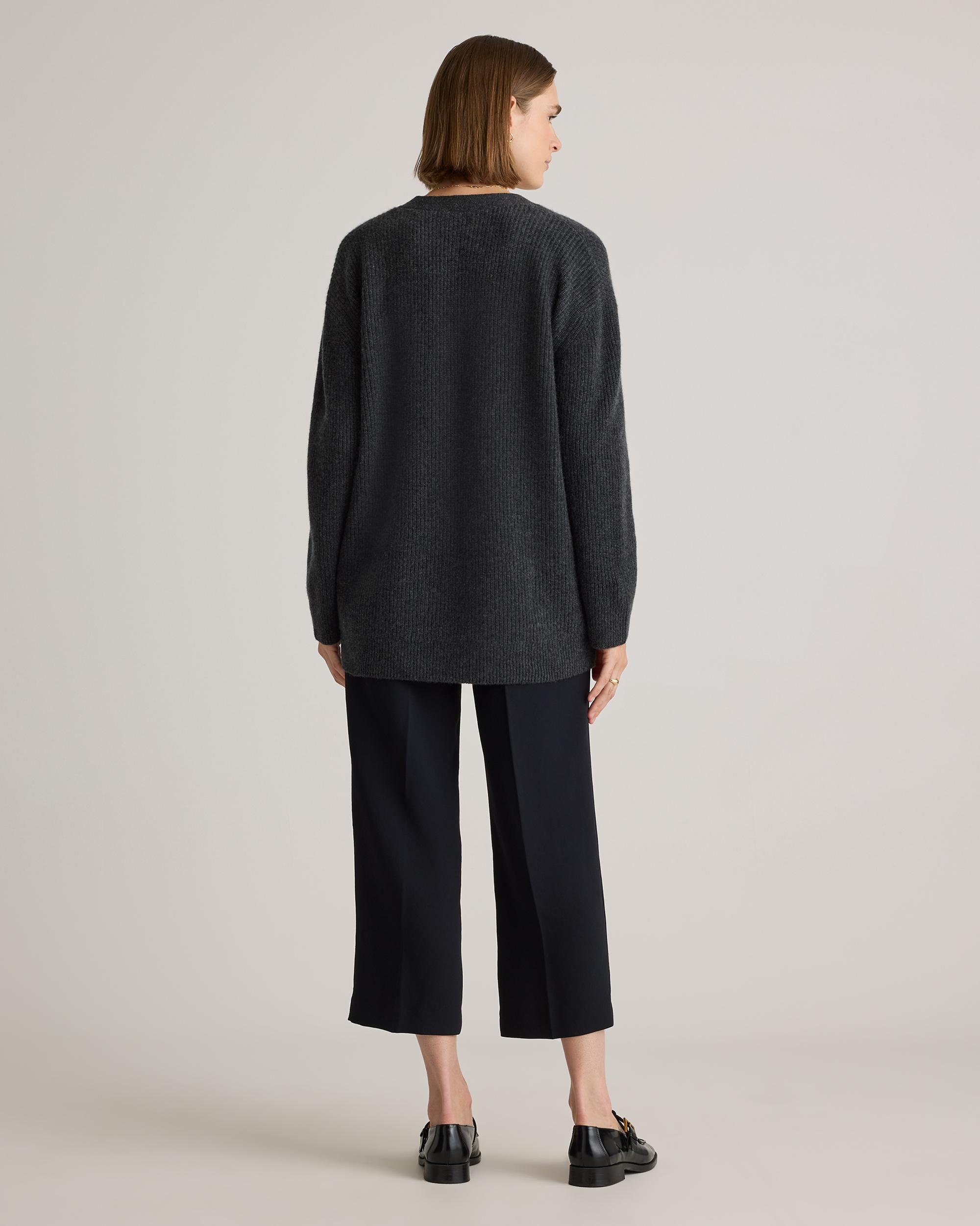 Quince | Women's Mongolian Spring Cashmere OverSized Boyfriend Cardigan Sweater Size XL Product Image