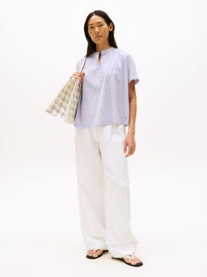 Short-Sleeve Stretch Pullover Top Product Image