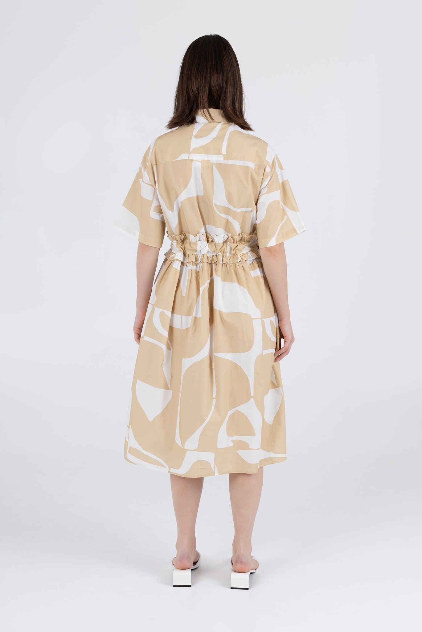 Gabrielle Dress - Wheat Sky Product Image