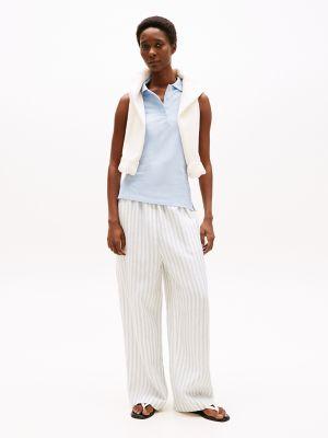 Slim Fit Sleeveless Stretch-Cotton Polo Product Image