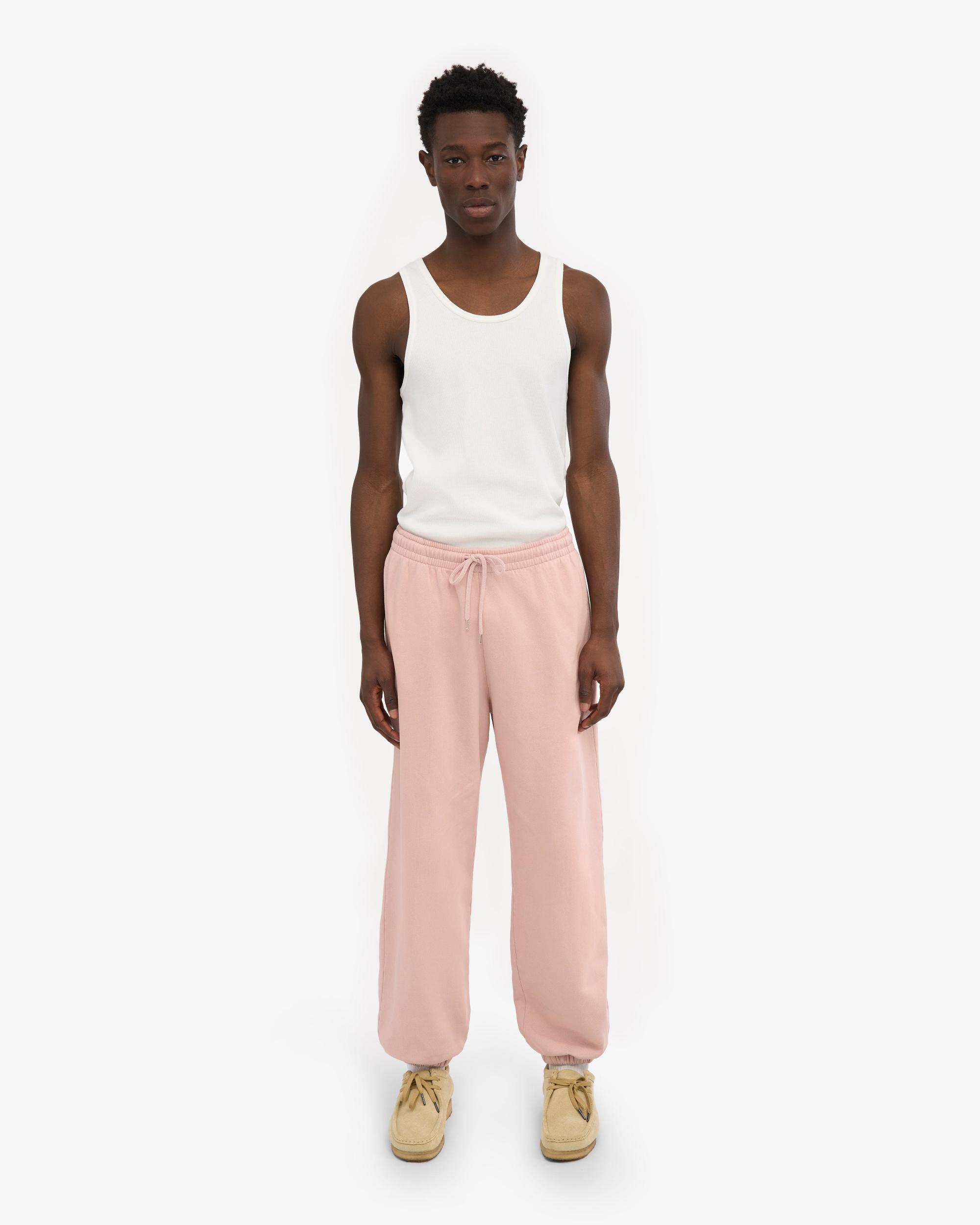 Organic Relaxed Sweatpants - Faded Pink Product Image