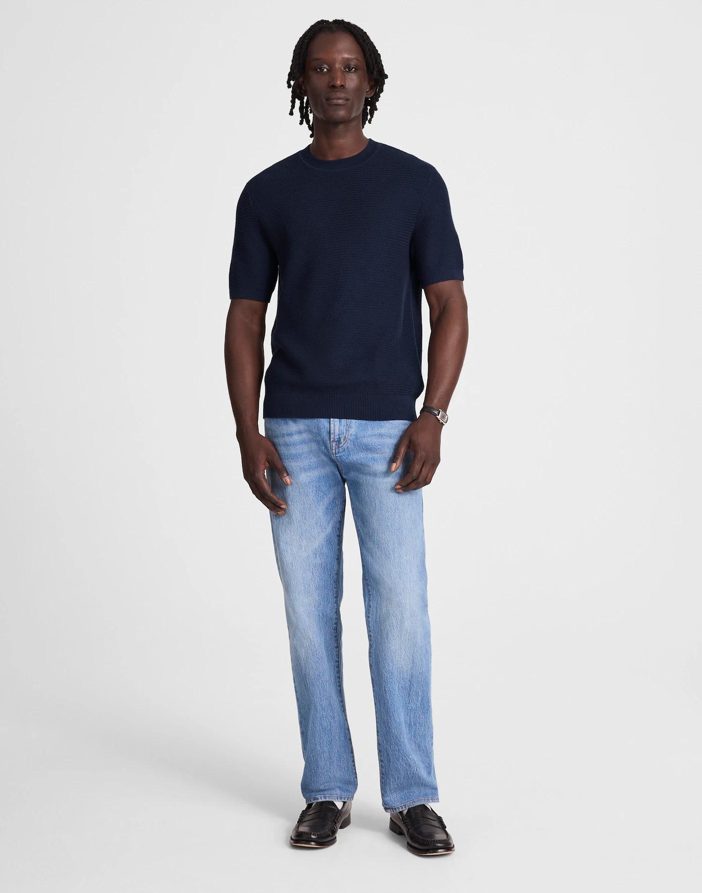 Zig-Zag Stitch Sweater Tee Product Image