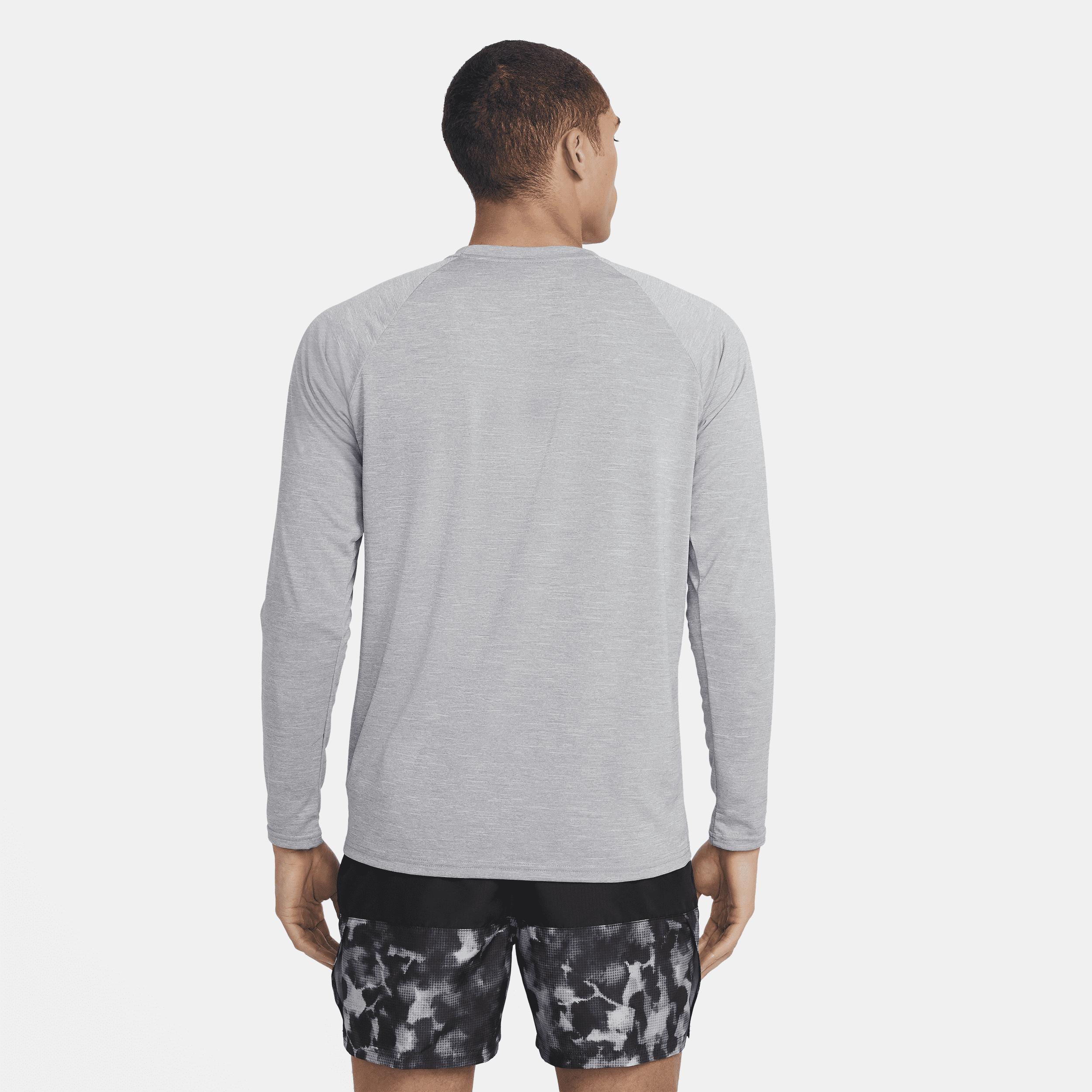 Nike Men's Heathered Long-Sleeve Hydroguard Swim Shirt Product Image