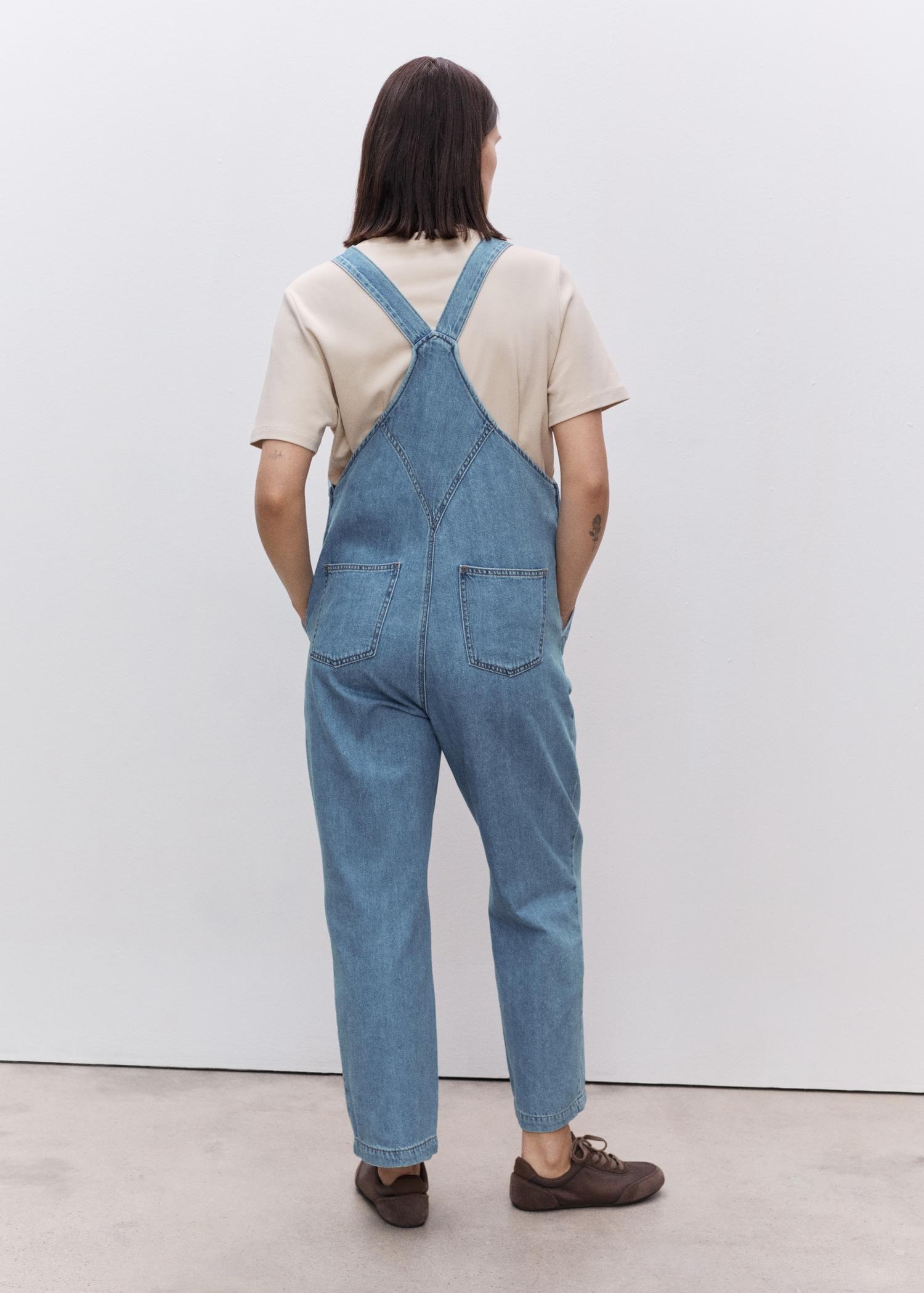 Maternity denim dungarees - Women | MANGO USA Product Image