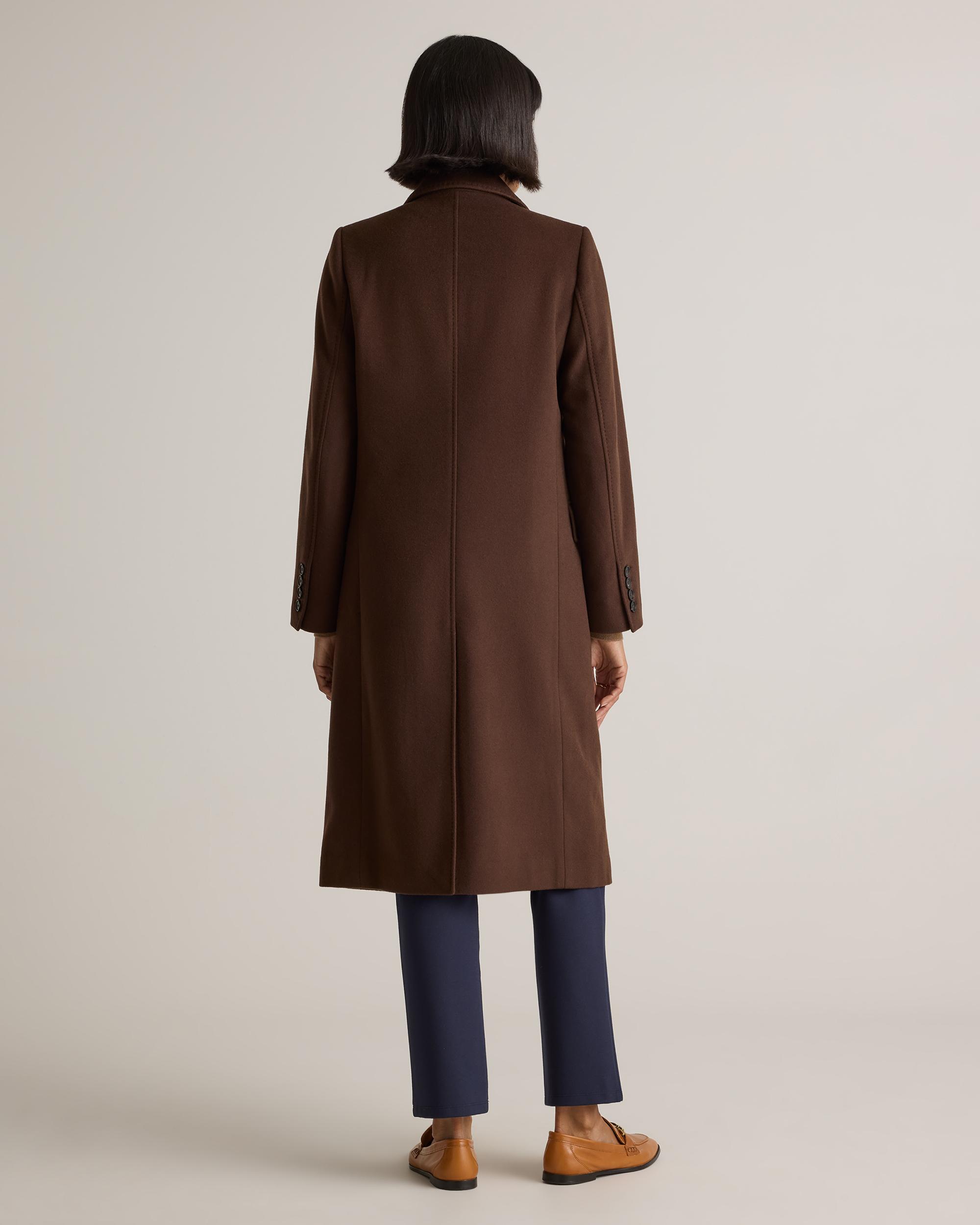 Quince | Women's Italian Wool Double-Breasted Coat Wool/Nylon Product Image