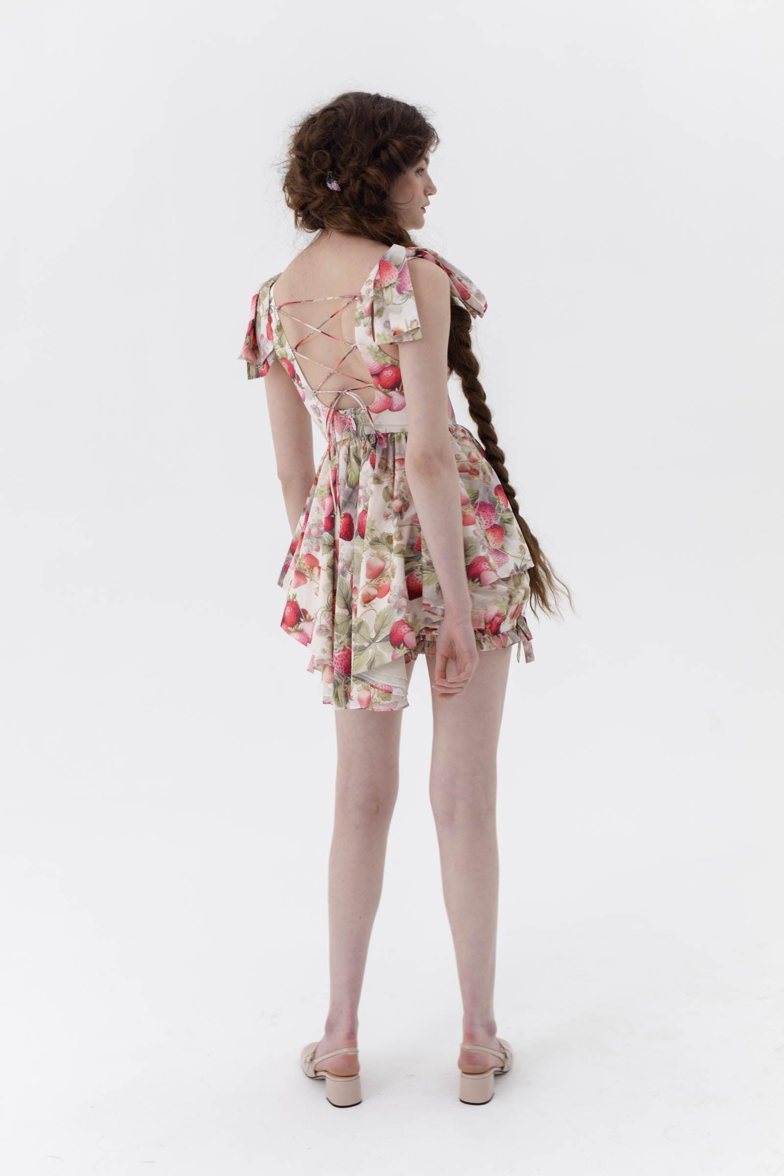 The Strawberry Cream Farmers Market Dress Product Image