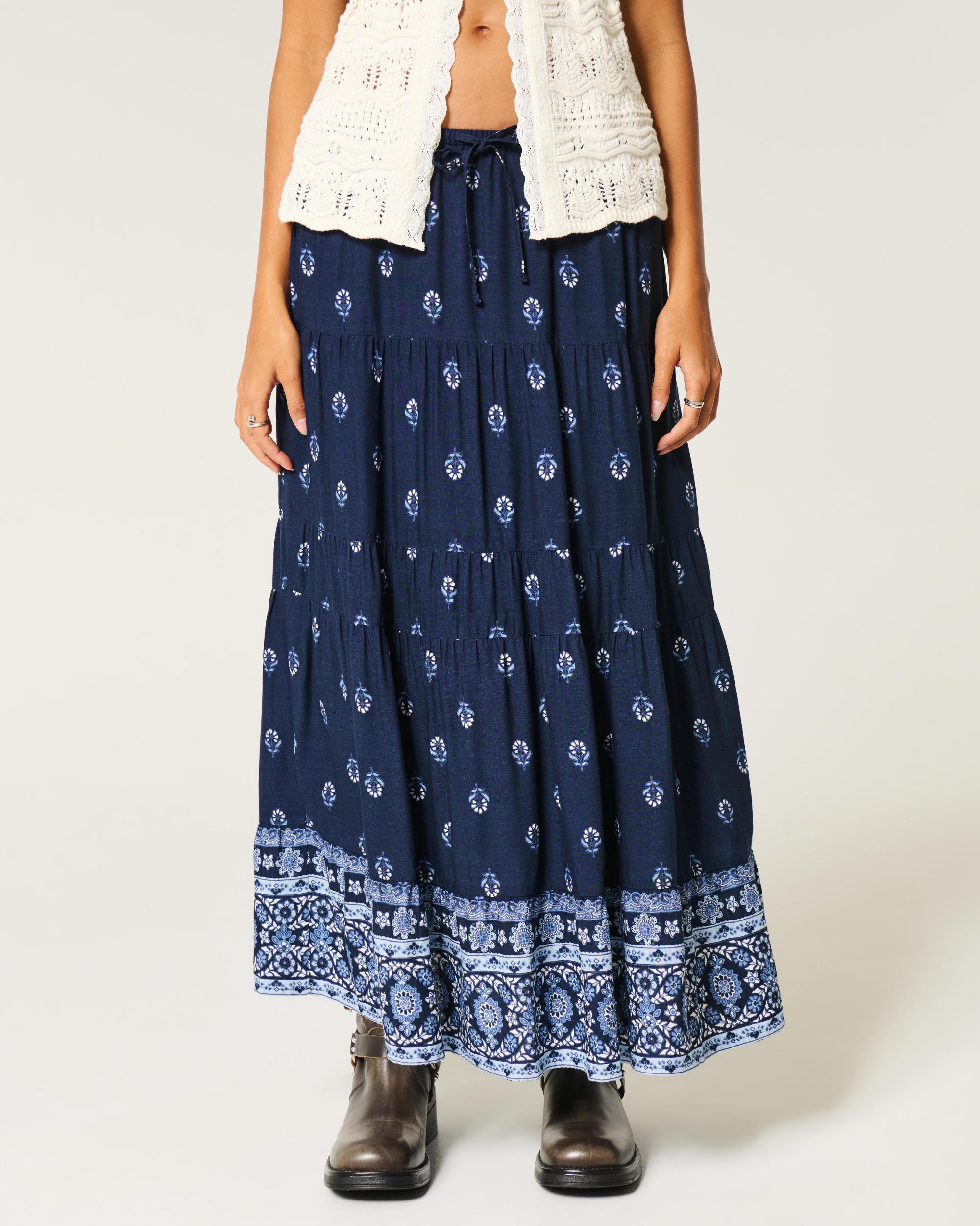 Tiered Maxi Skirt Product Image