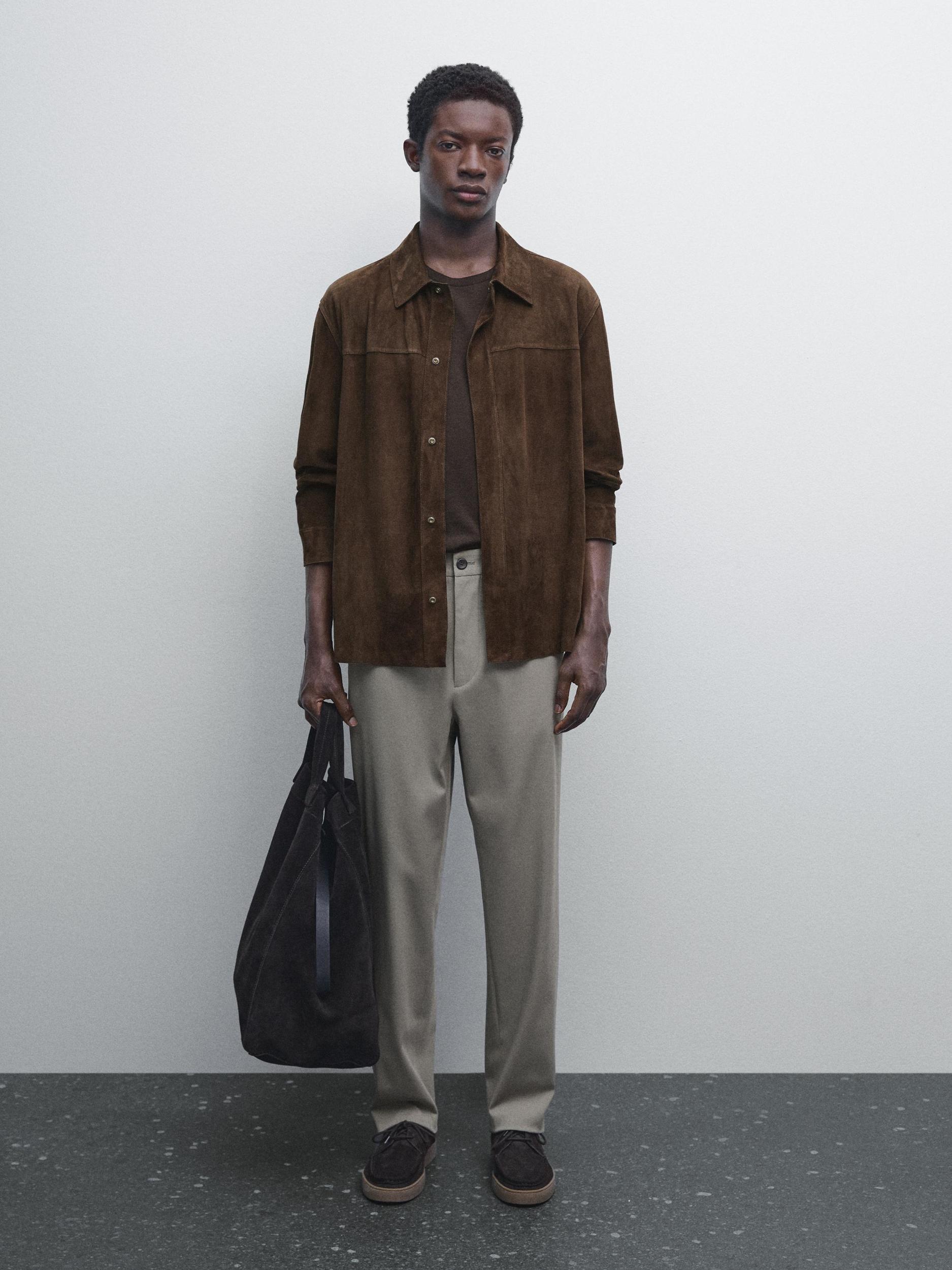 Cotton blend semi joggers Product Image