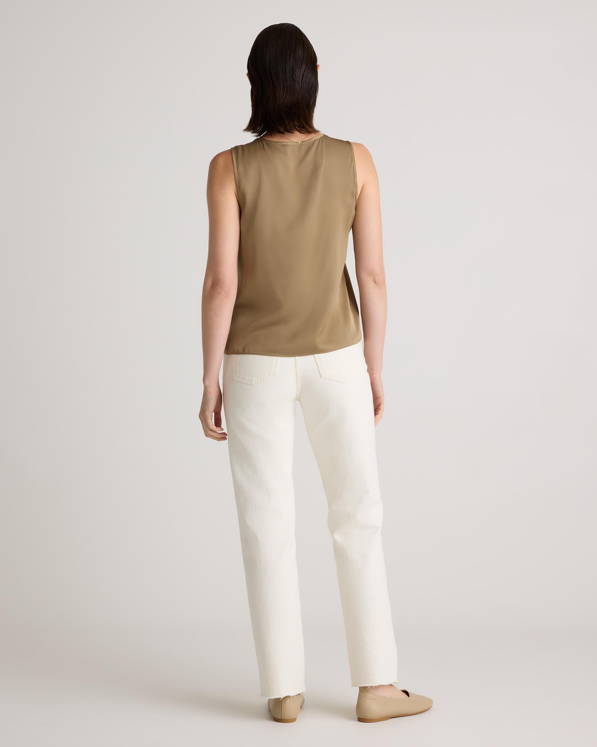 Quince | Women's Washable Stretch Silk Tank Top Size XL Product Image