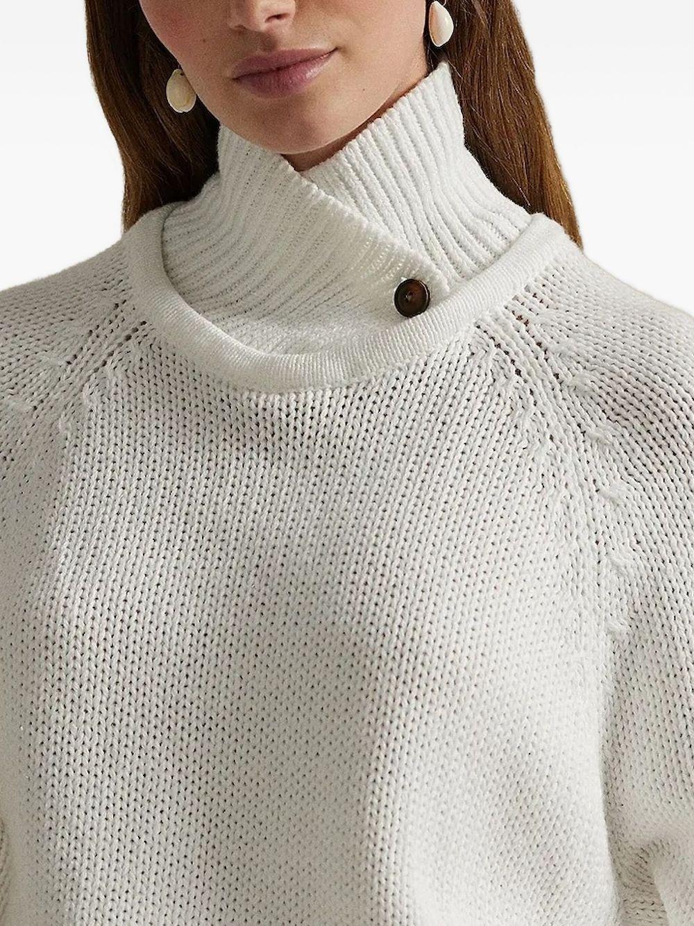 raglan-sleeve cotton sweater Product Image
