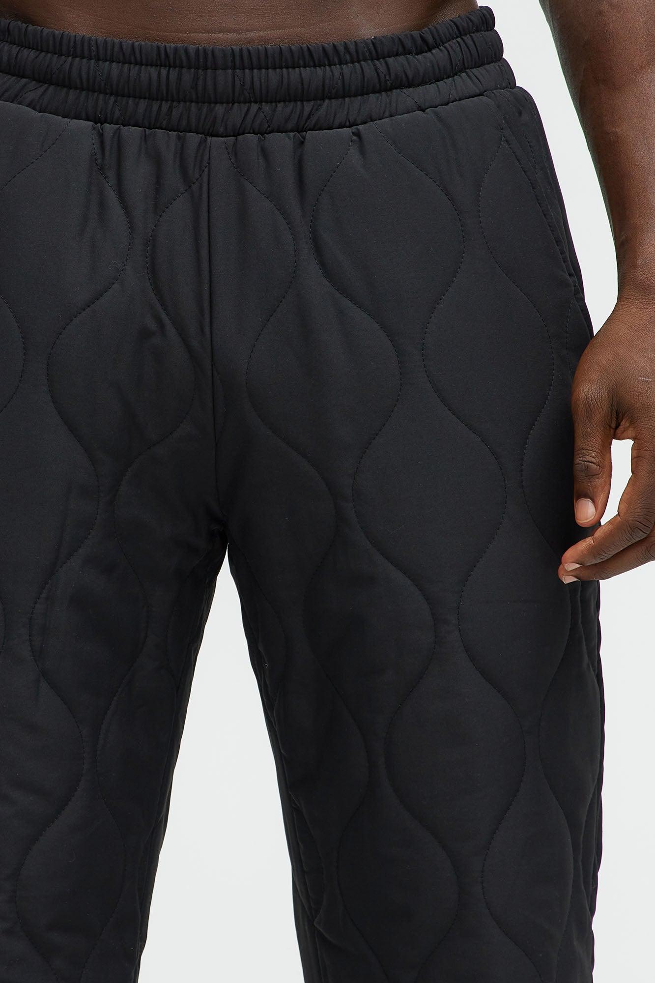 Shreddin' Slopes Straight Quilted Pants - Black Product Image