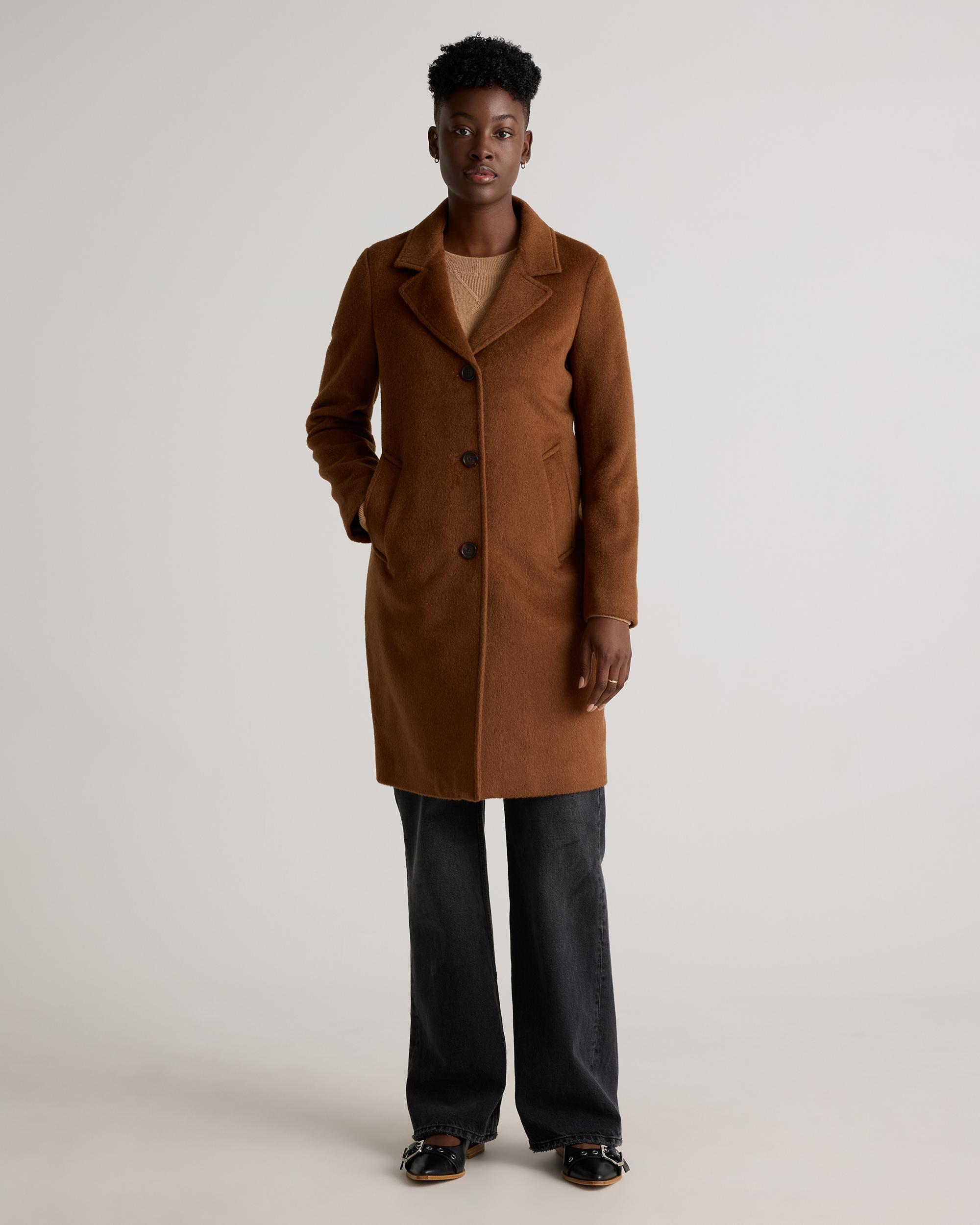 Quince | Women's Camel Hair Single-Breasted Midi Coat Wool Product Image