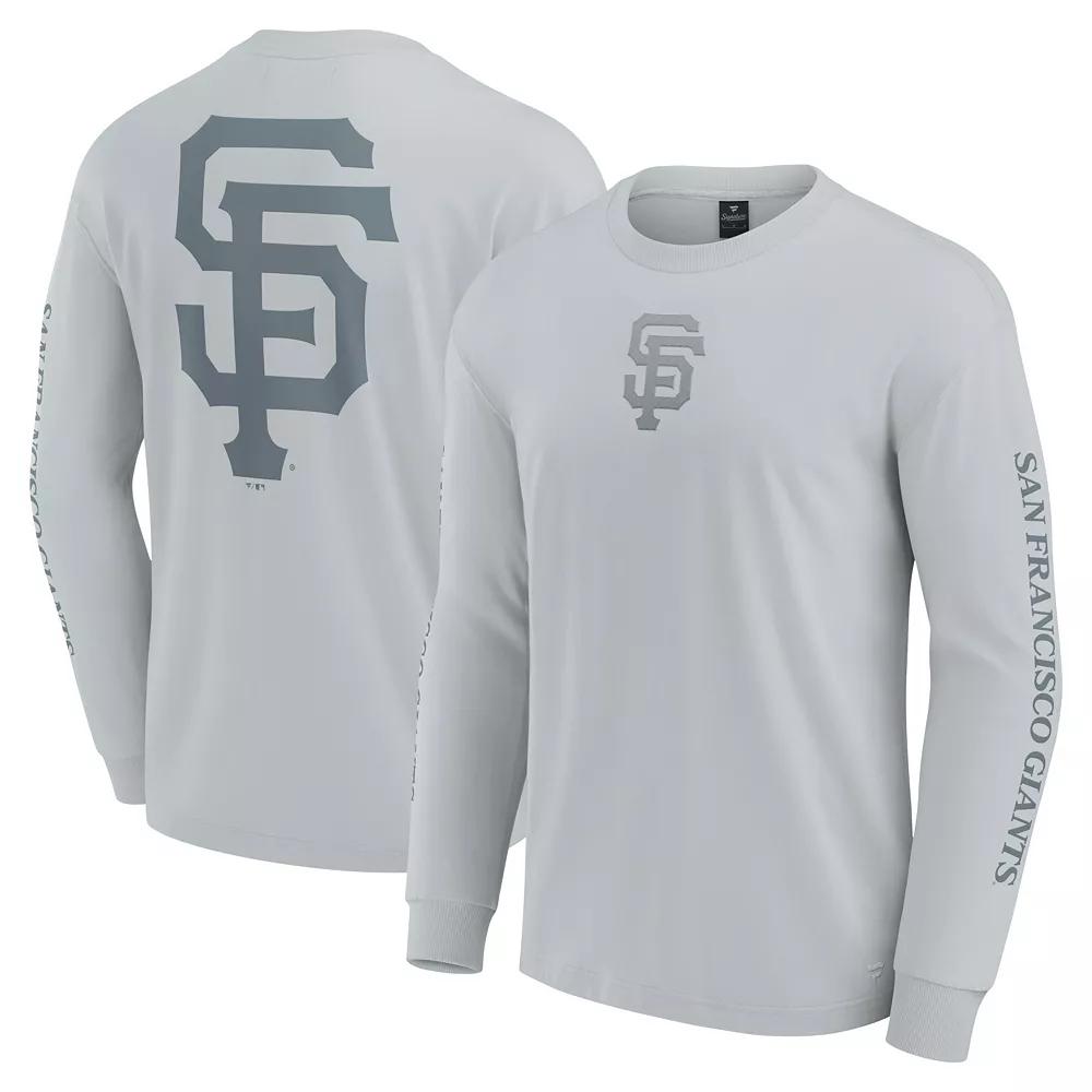 Men's Fanatics Gray San Francisco Giants Elements Strive Long Sleeve T-Shirt,  Product Image