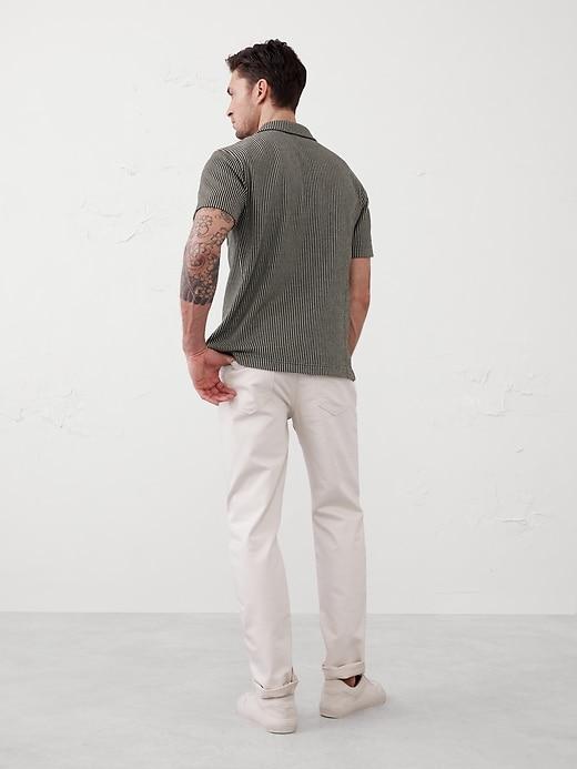 Texture Striped Polo Product Image