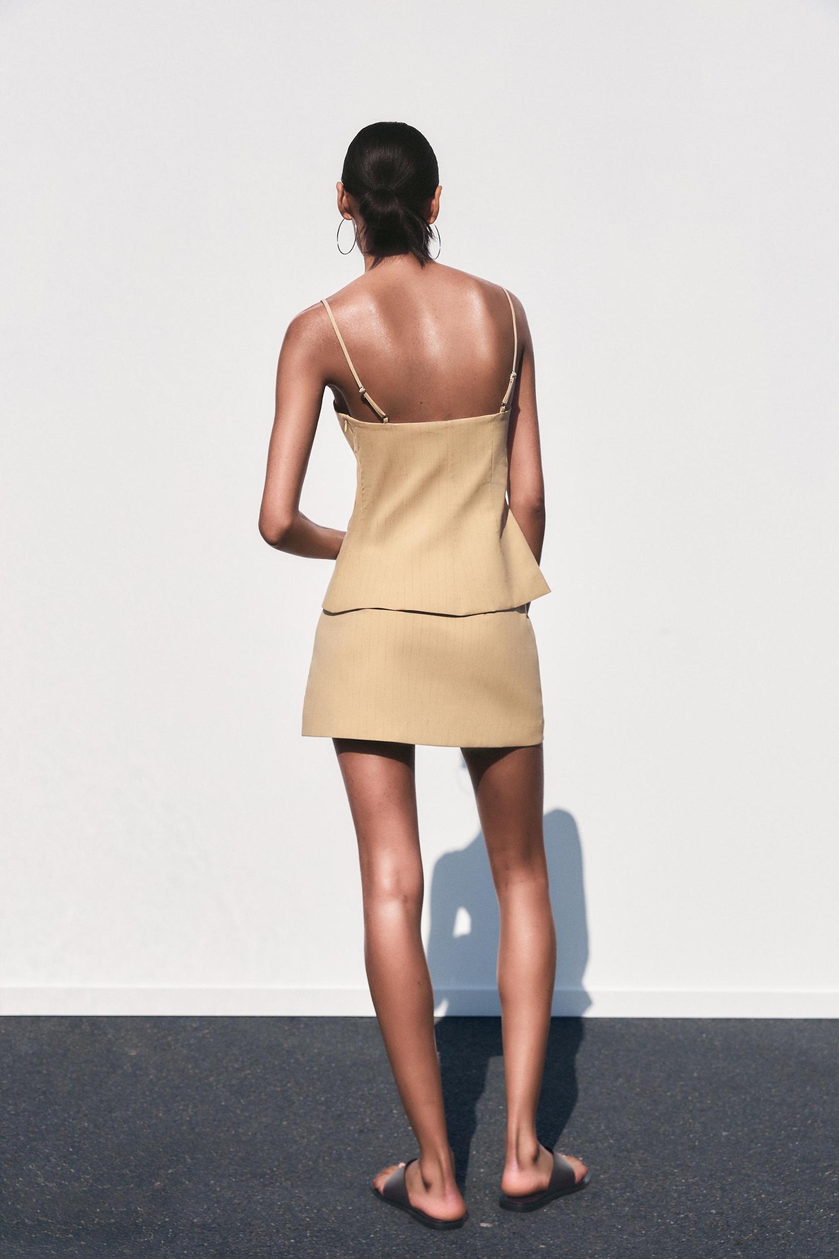 PINSTRIPE SKORT Product Image