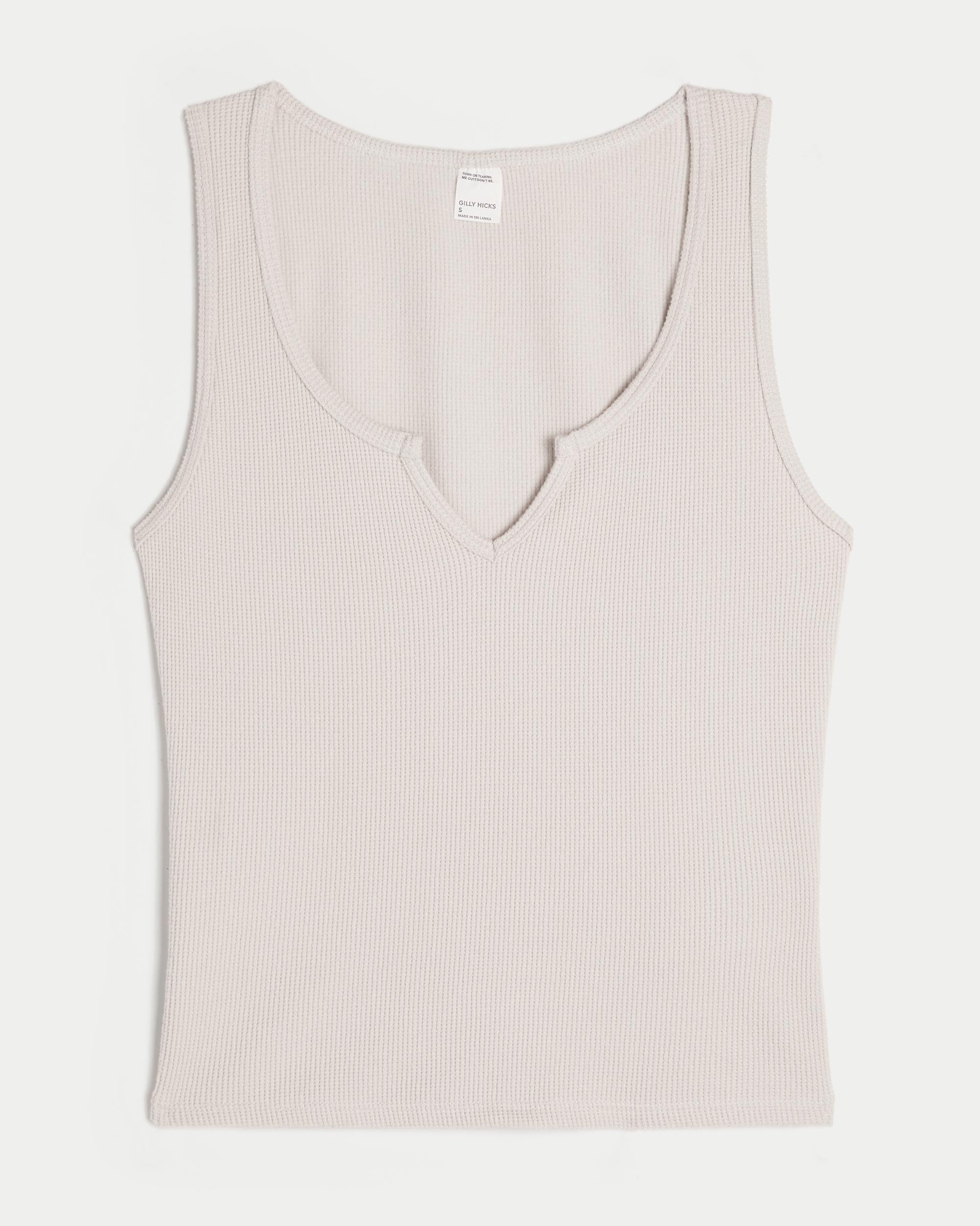 Gilly Hicks Cozy Waffle Notch-Neck Tank Product Image