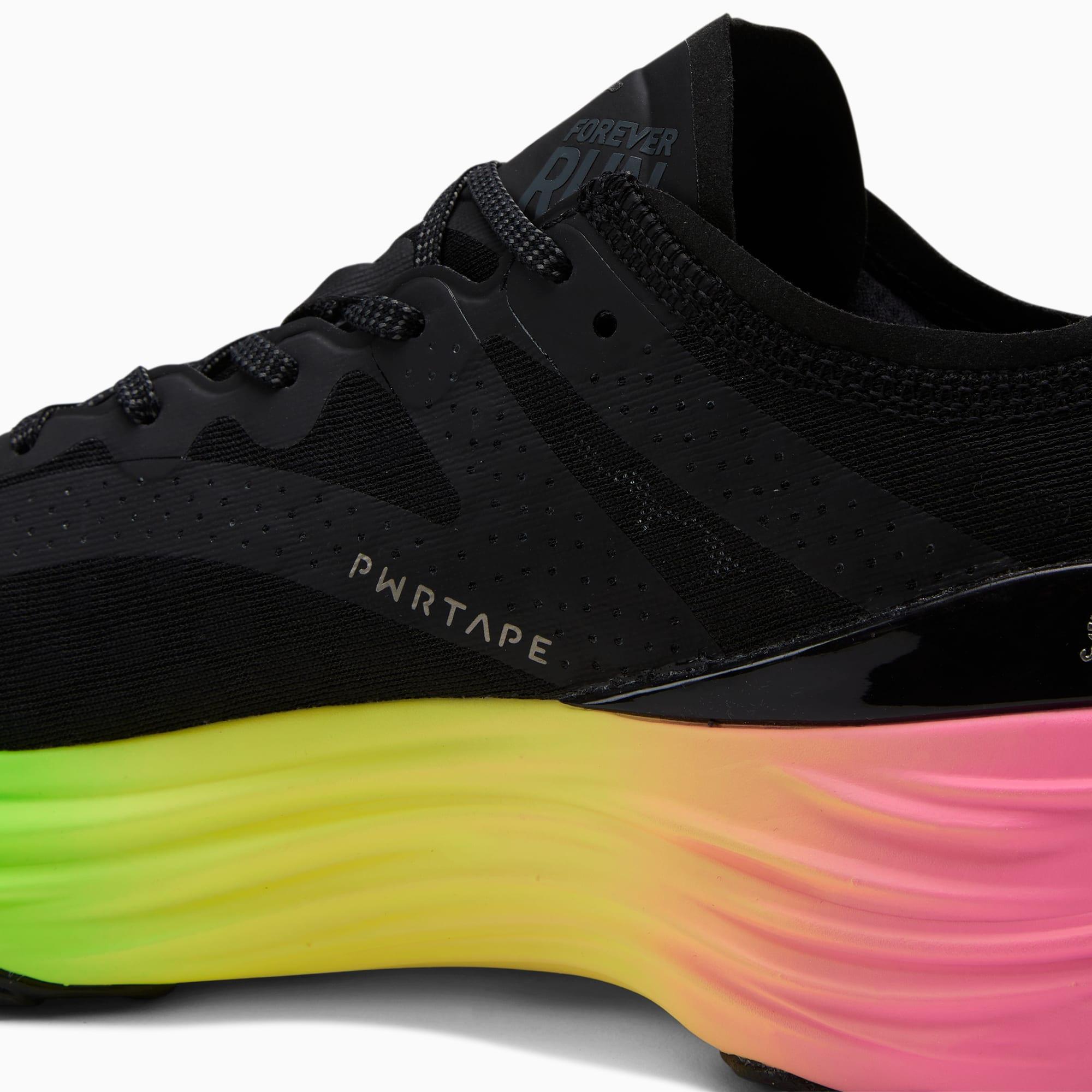 PUMA ForeverRUN NITROâ¢ Futrograde Men's Running Shoes in Black/Green Gecko Product Image