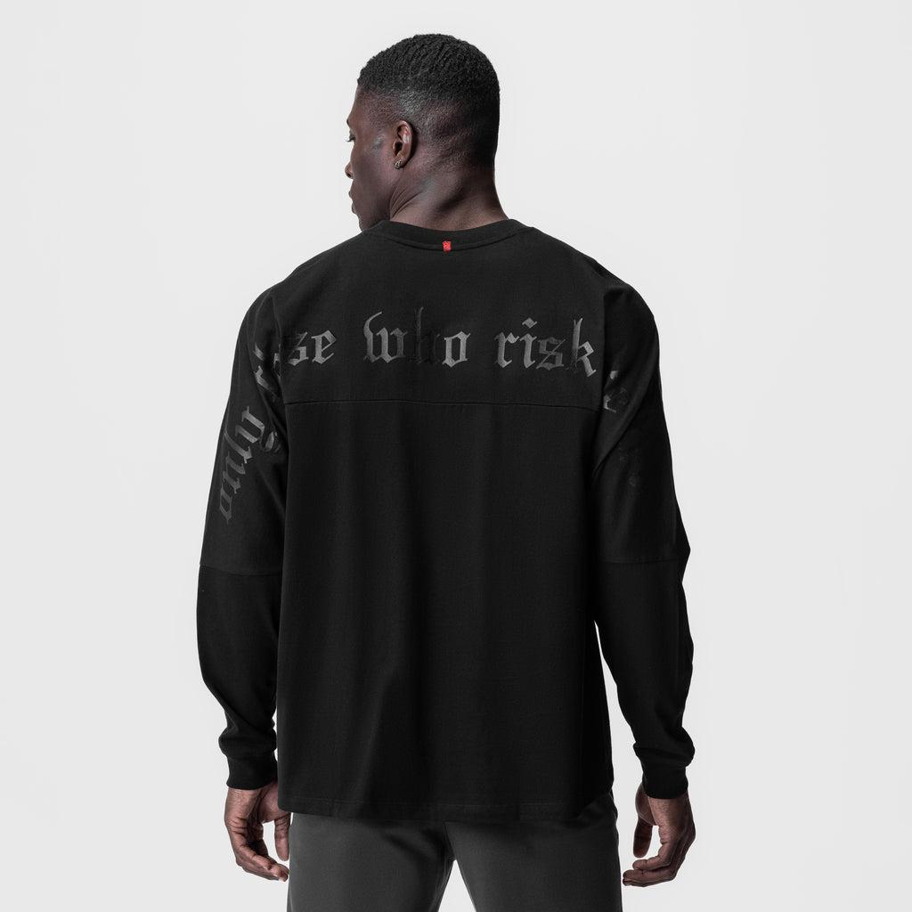 0851. Tech Essential™ Relaxed Long Sleeve - Black/Black "OTWR" Product Image