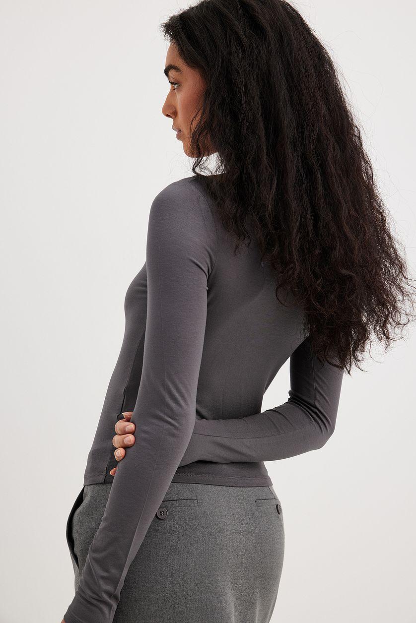 Boat Neck Long Sleeve Top Product Image