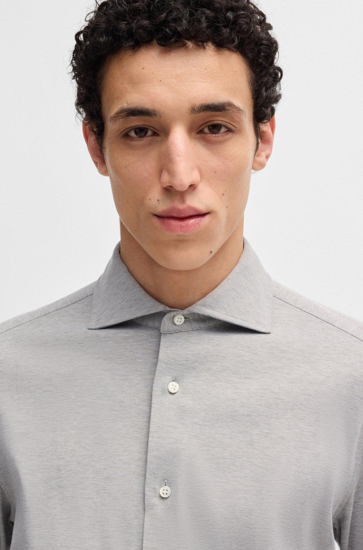 Slim-fit shirt in a stretch-cotton Product Image