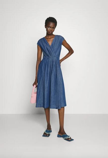 Max Mara Weekend Zuai Denim Wrap Dress Product Image