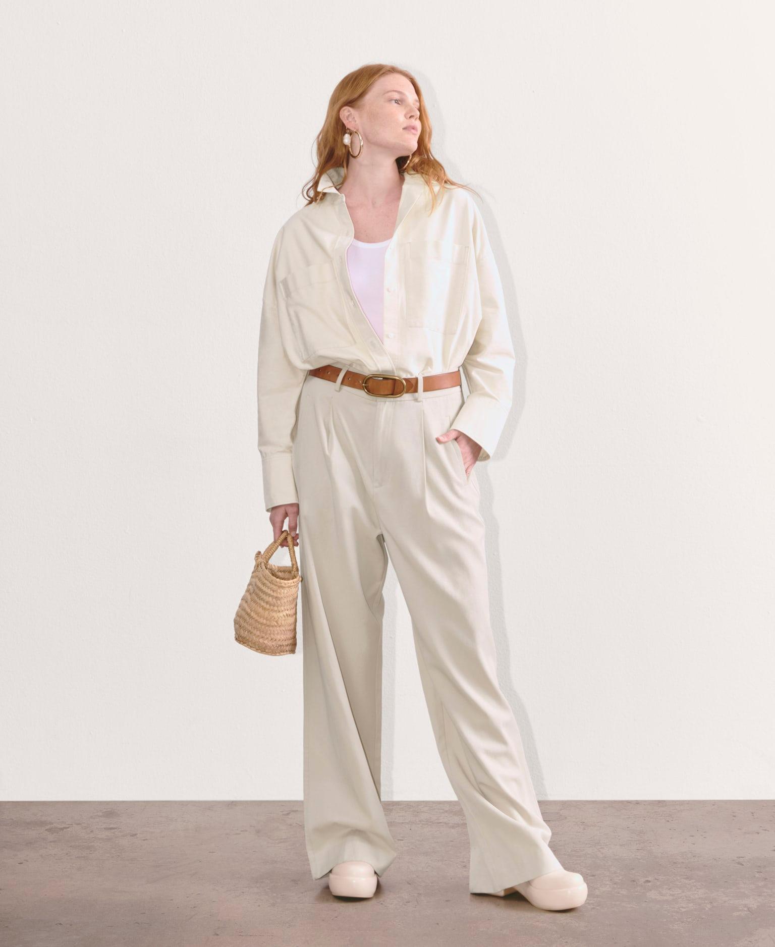 Womens Draper Pleated Pant in Buttersmooth by Everlane Product Image