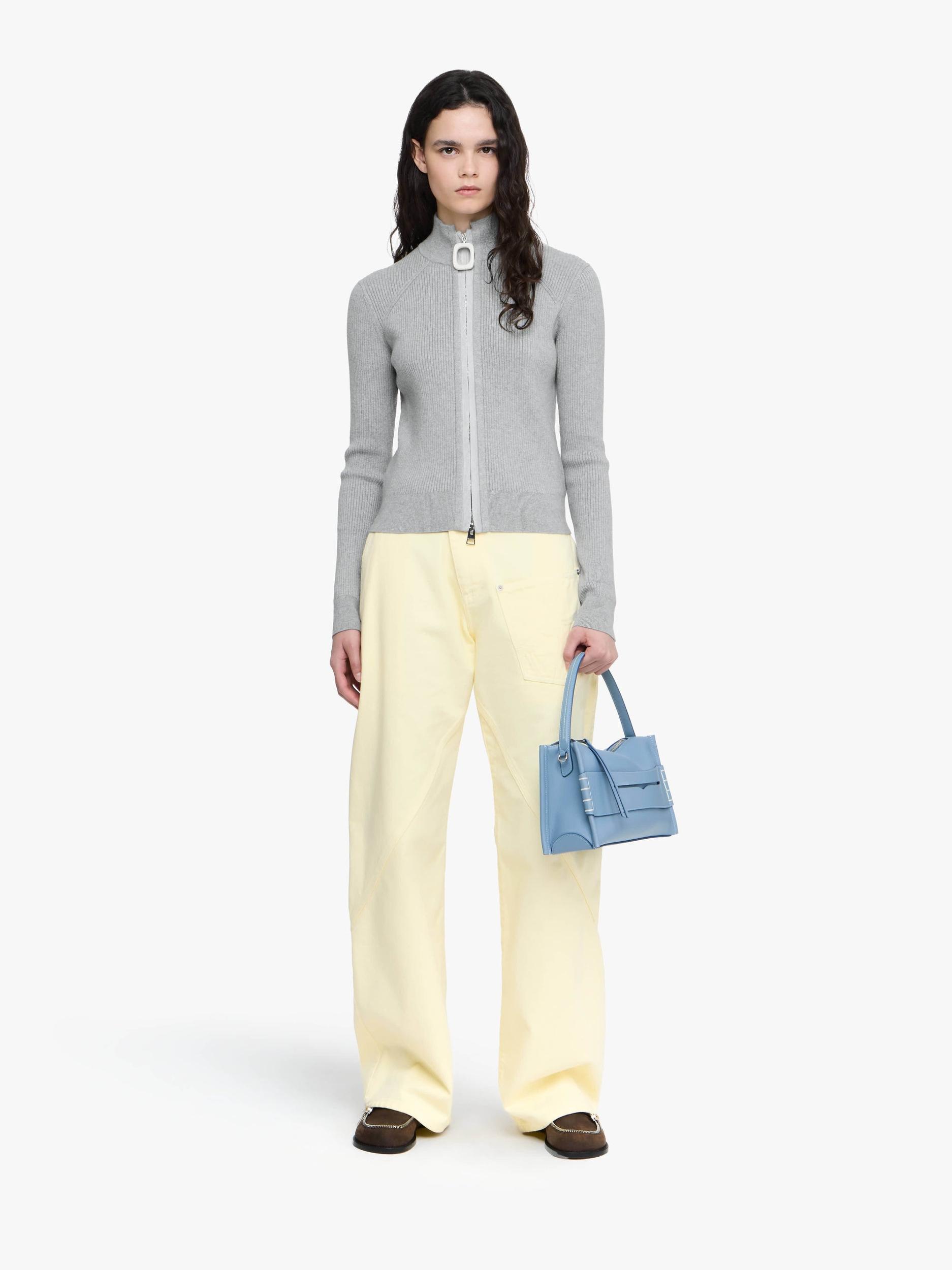 FITTED ZIP UP CARDIGAN Product Image