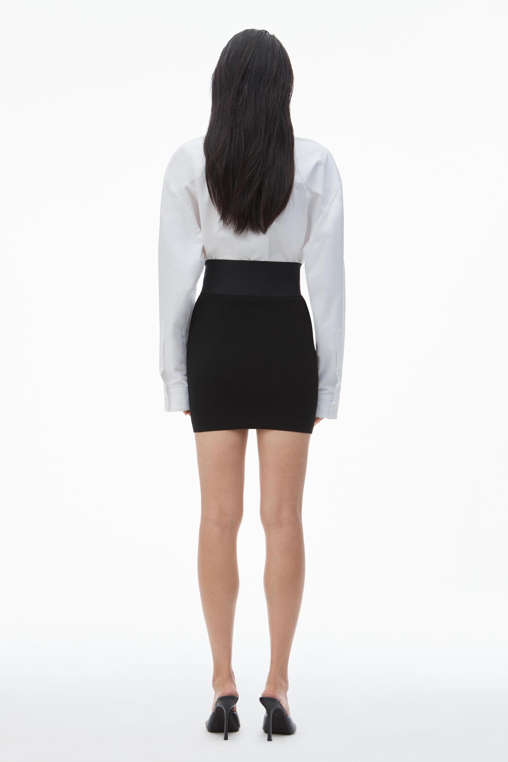 Miniskirt With Logo Elastic Product Image